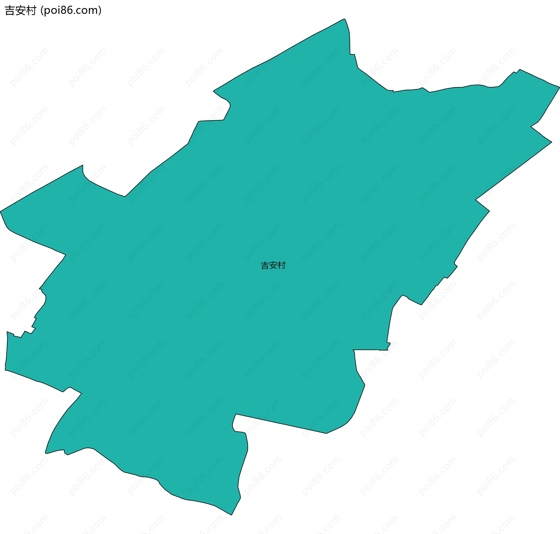 吉安村边界地图