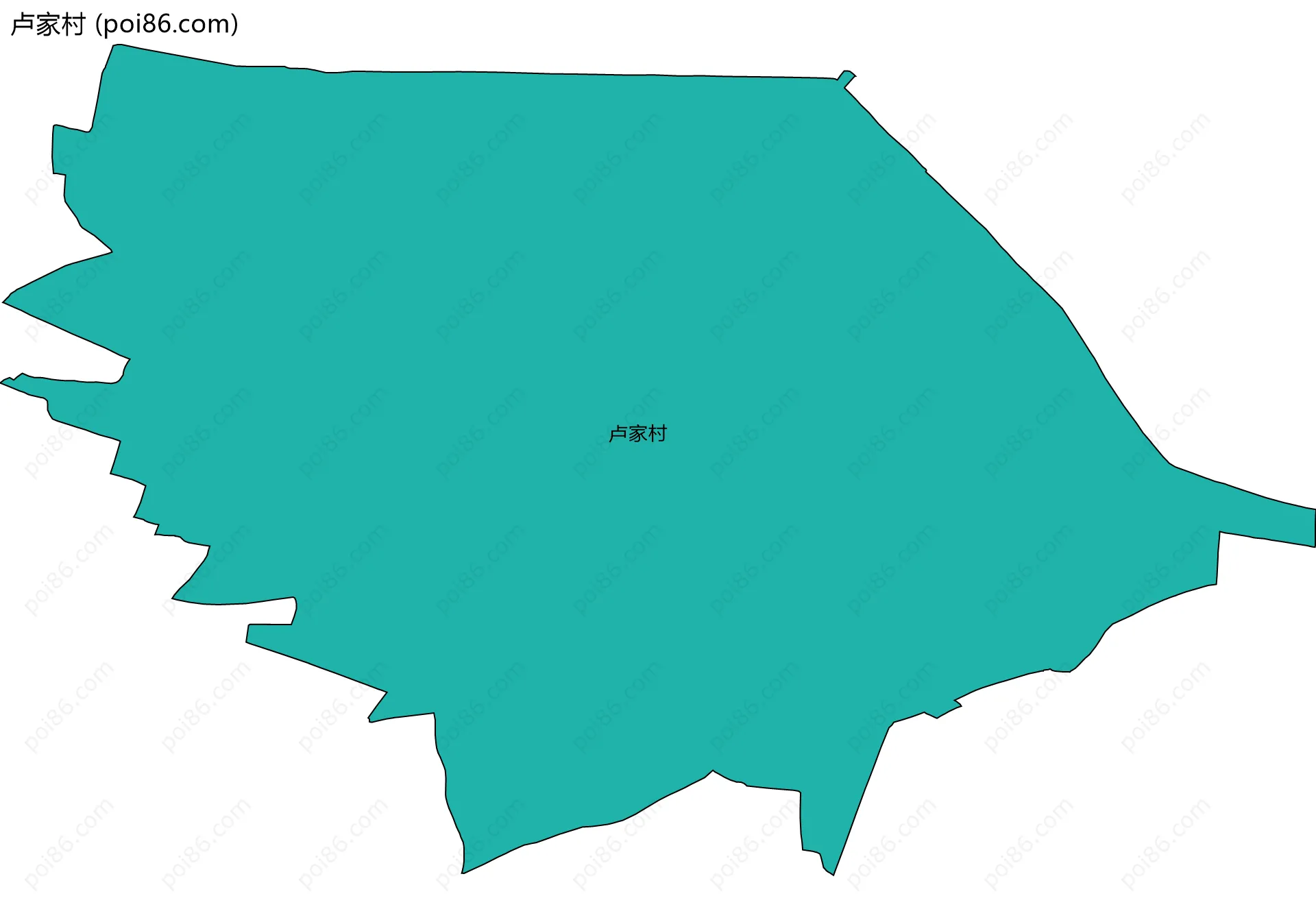 卢家村边界地图