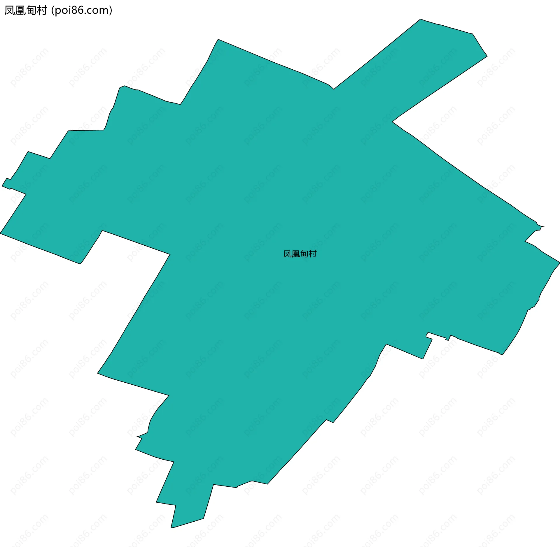 凤凰甸村边界地图