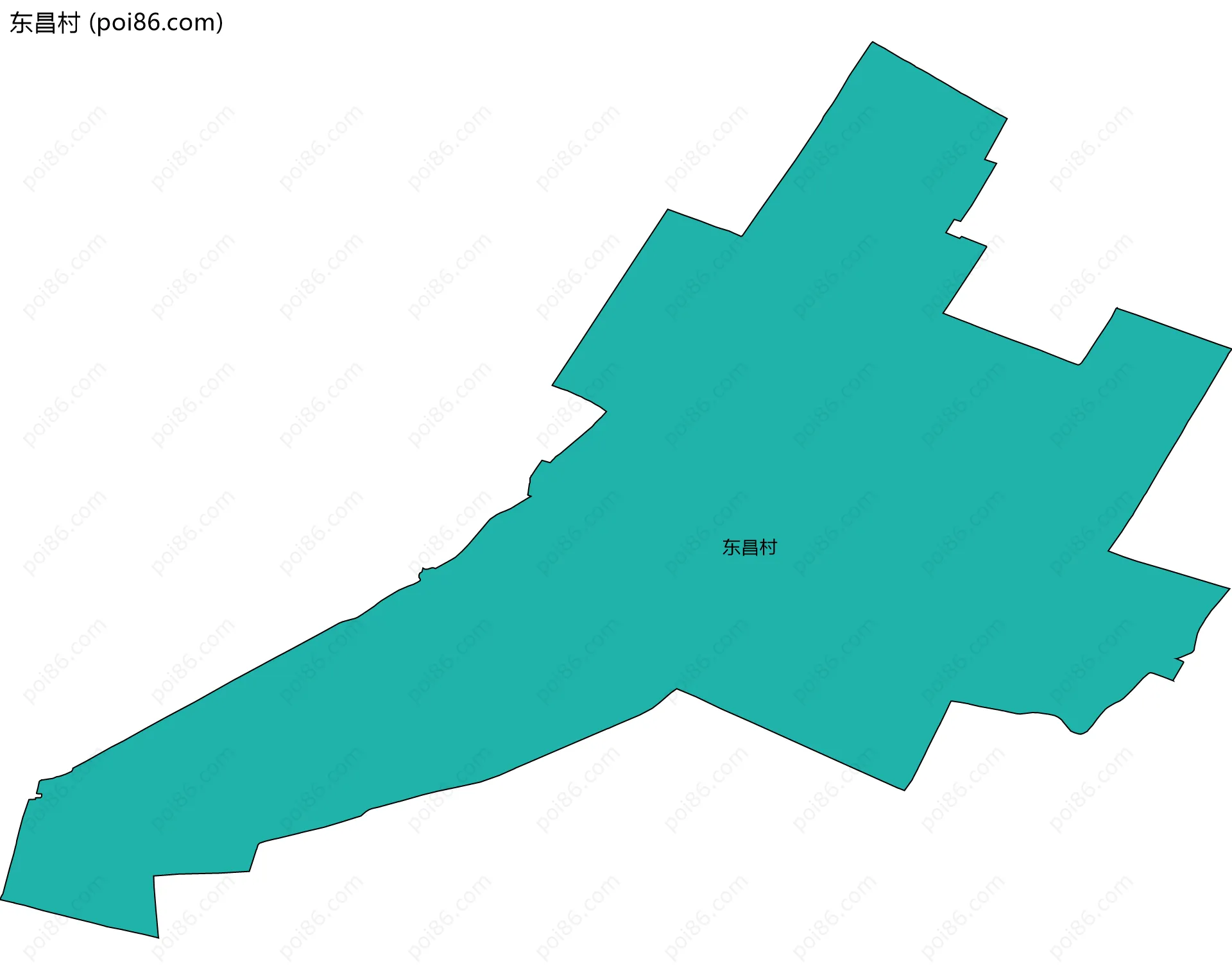 东昌村边界地图