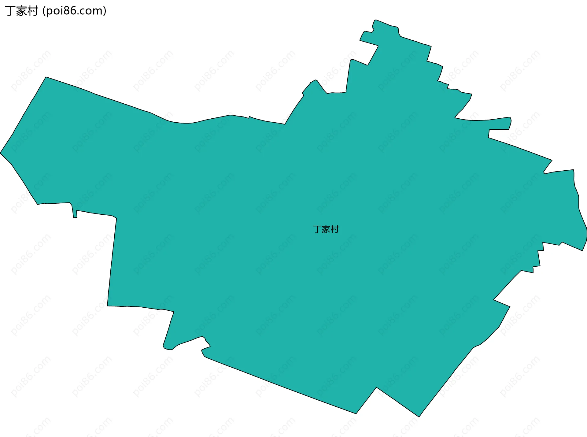 丁家村边界地图
