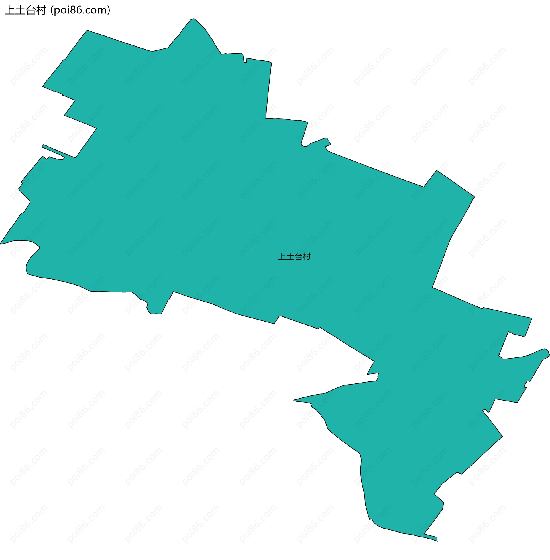 上土台村边界地图