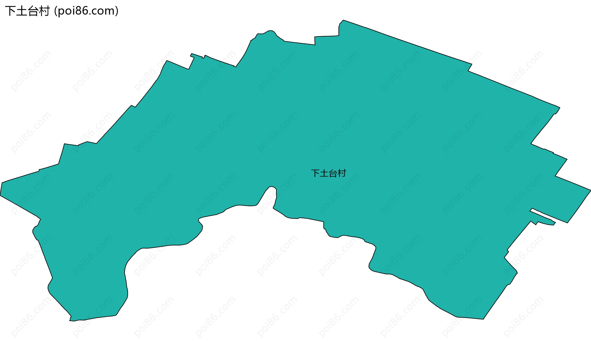 下土台村边界地图