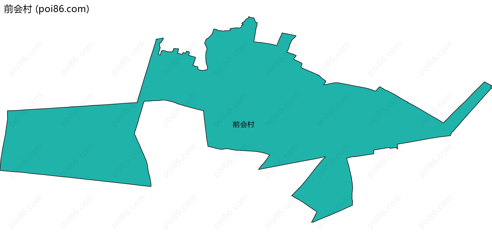 前会村边界地图