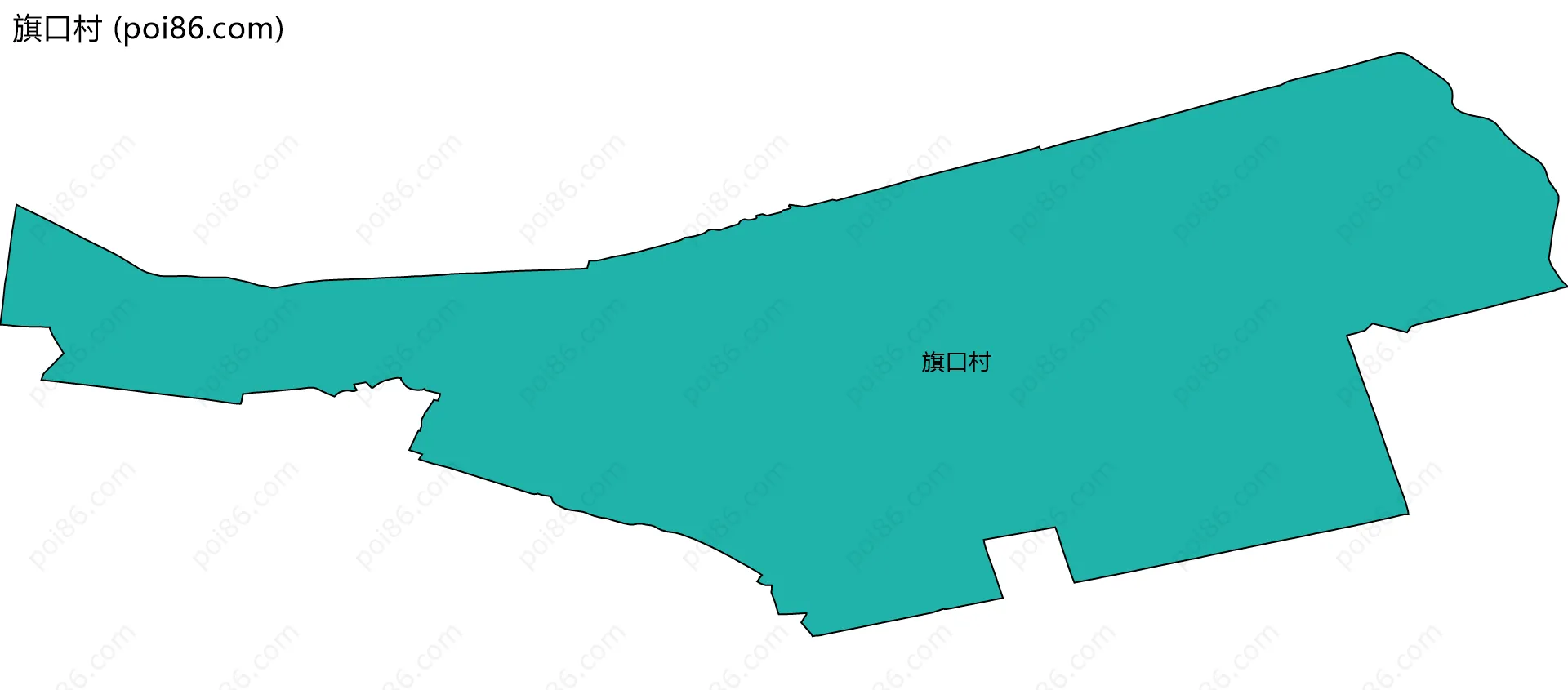 旗口村边界地图