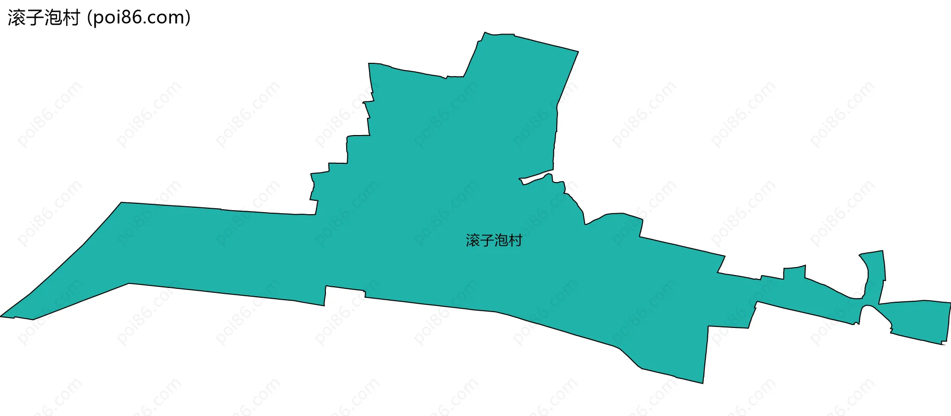 滚子泡村边界地图