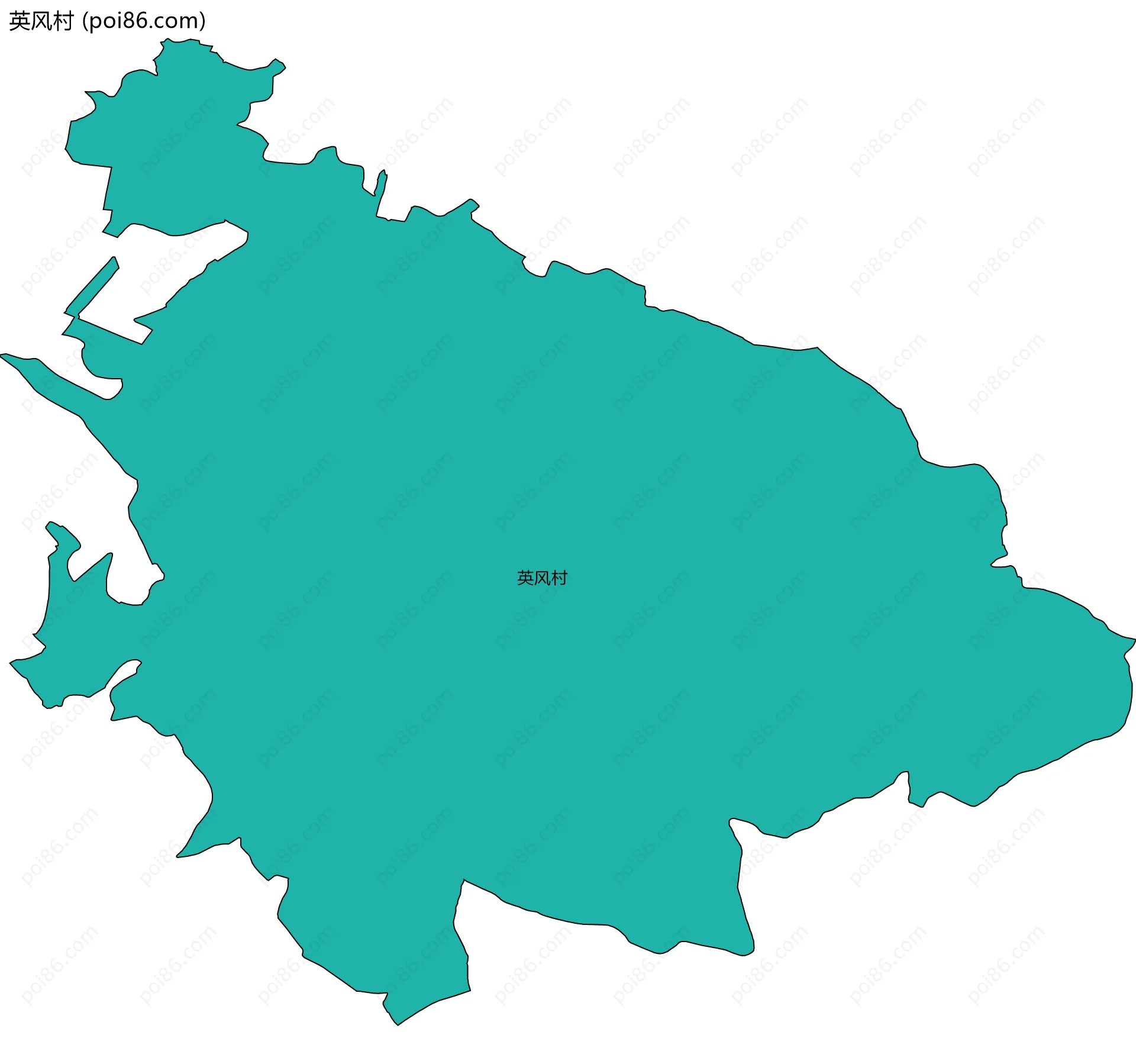 英风村边界地图