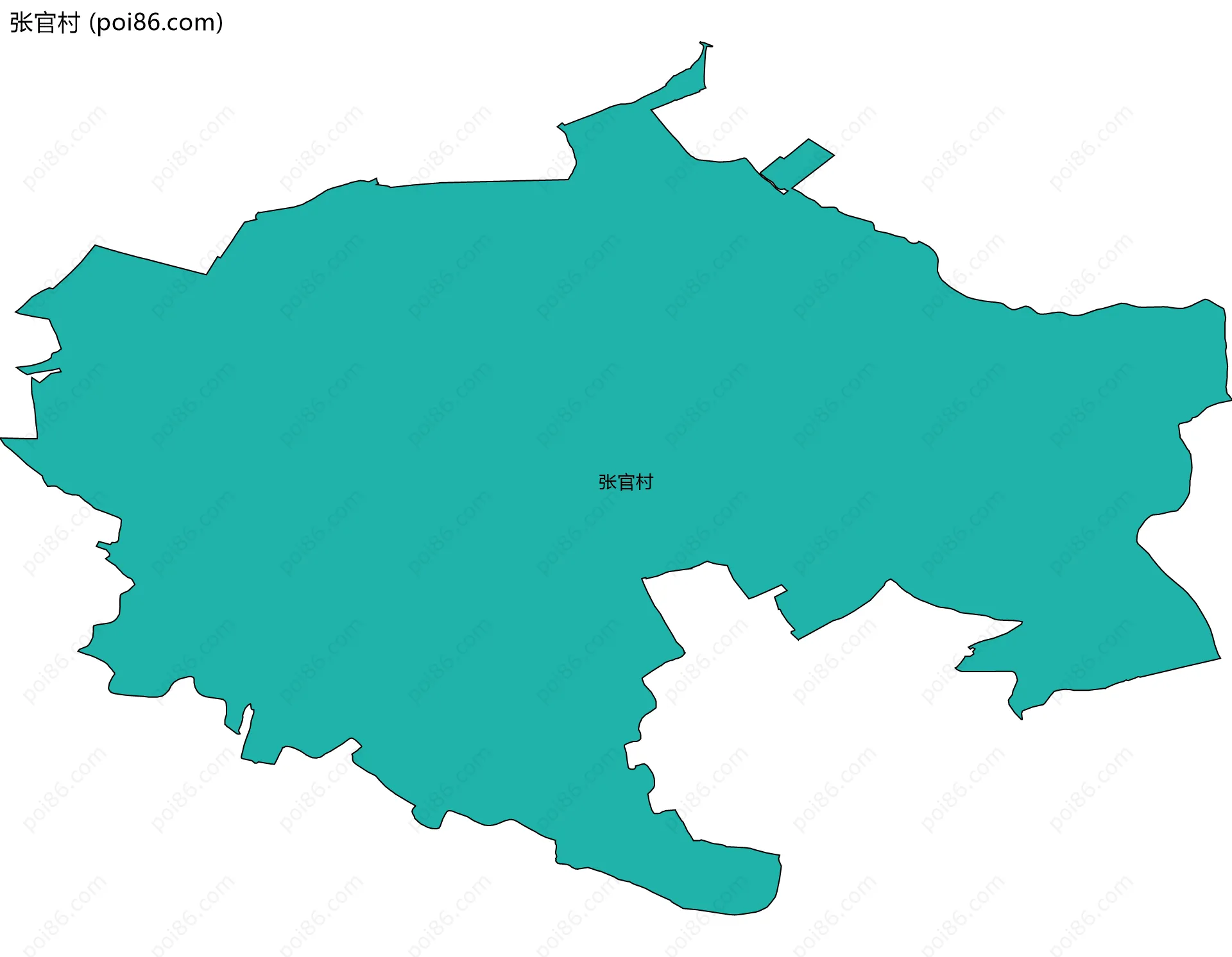 张官村边界地图