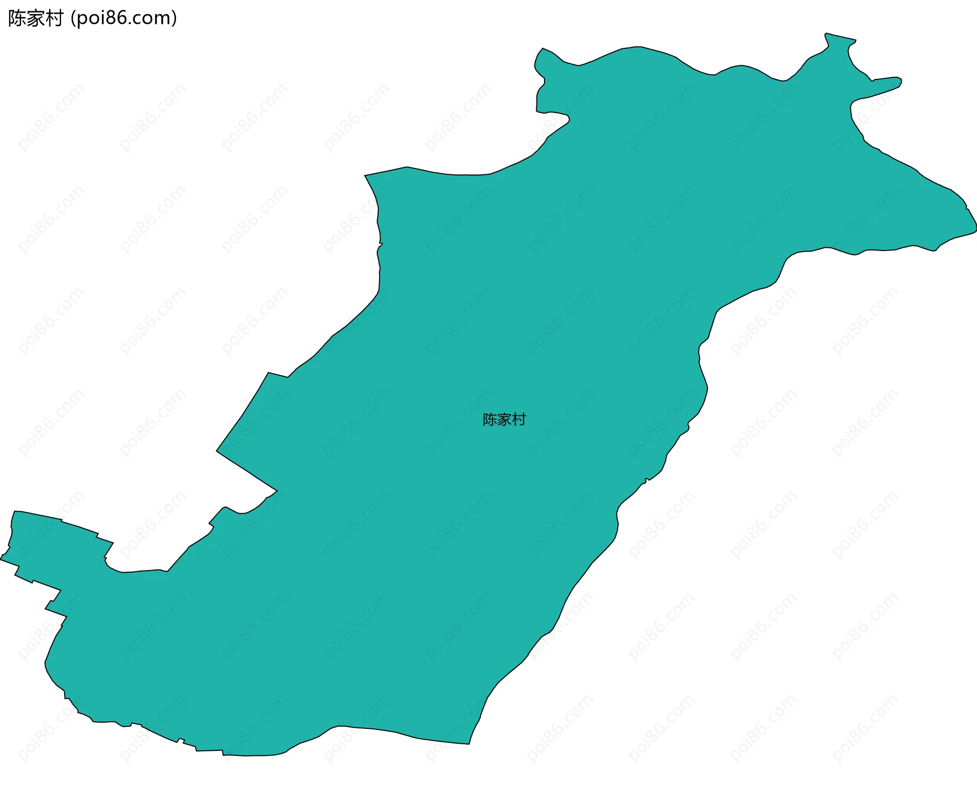 陈家村边界地图