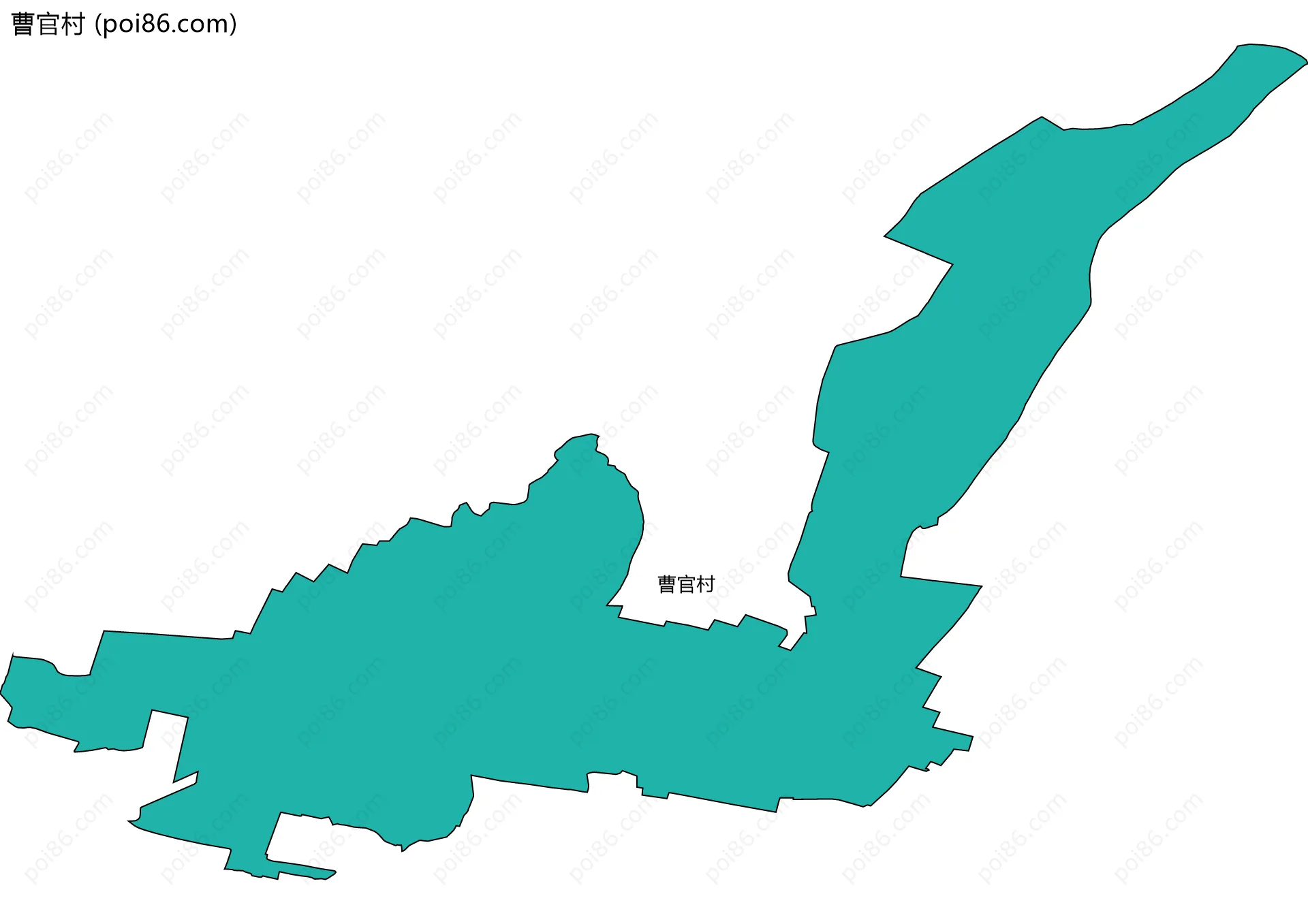 曹官村边界地图