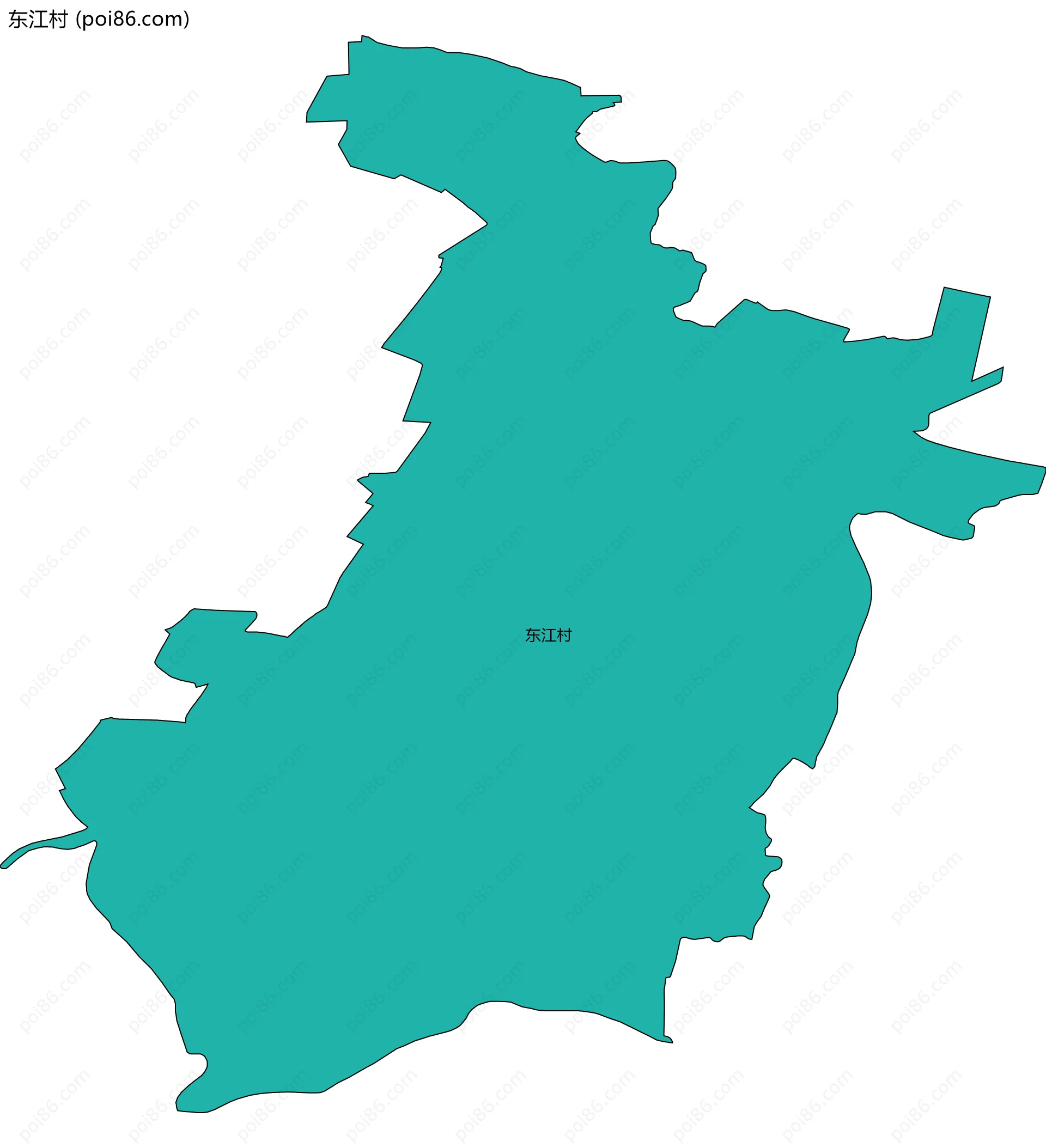 东江村边界地图