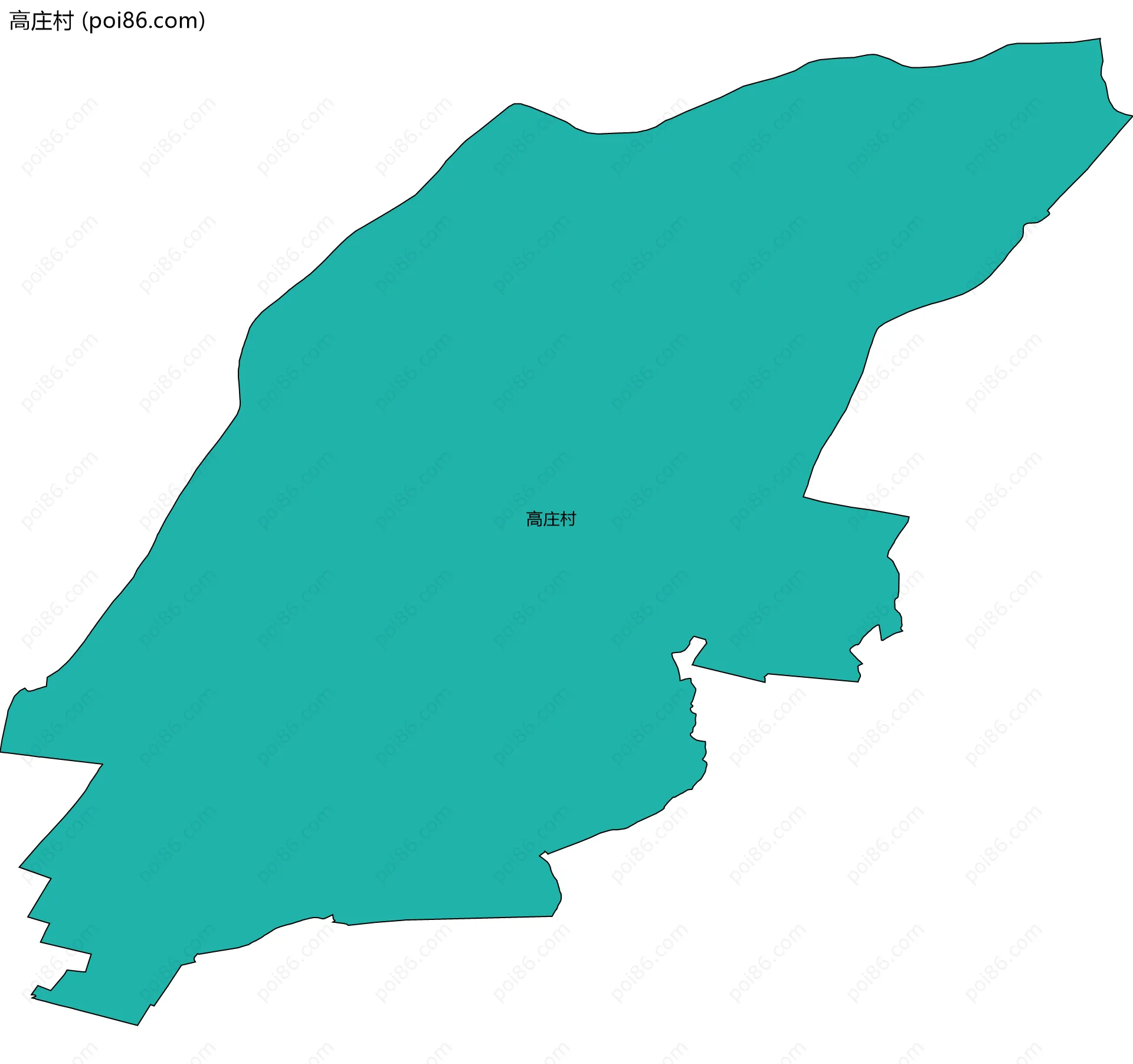 高庄村边界地图