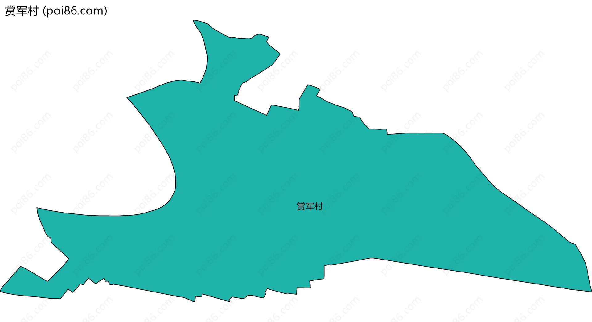 赏军村边界地图