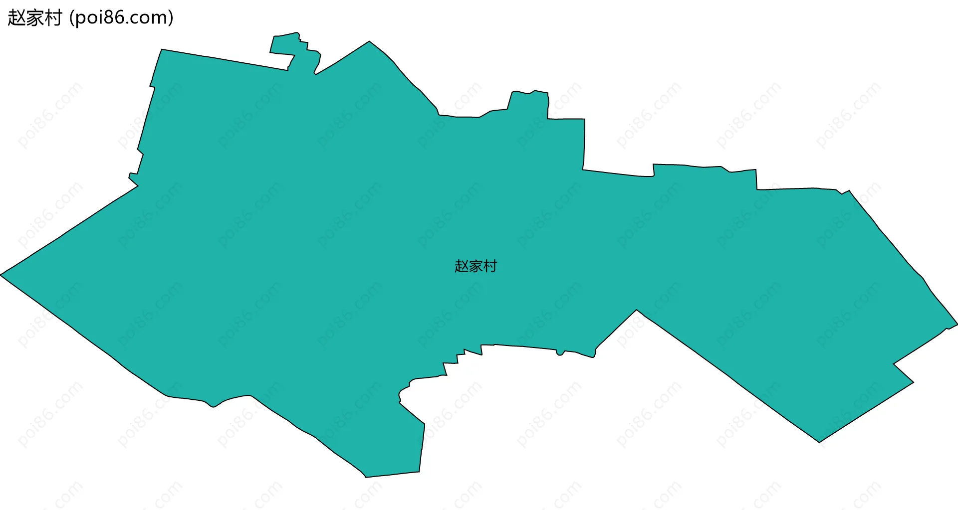 赵家村边界地图