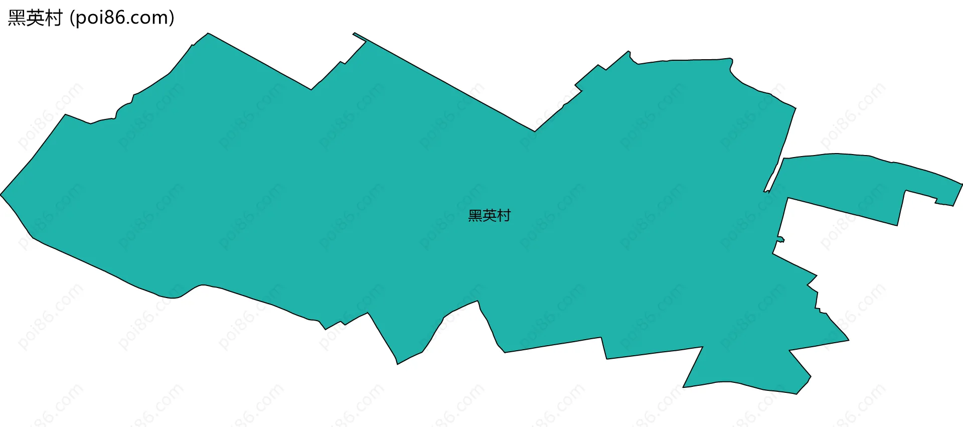 黑英村边界地图