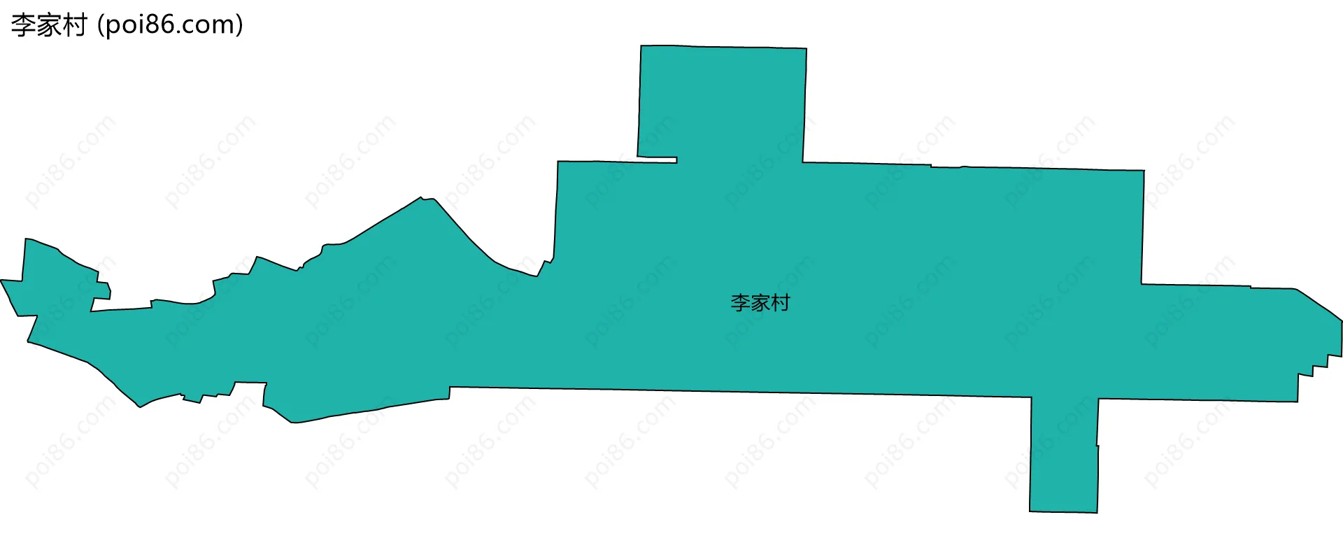李家村边界地图