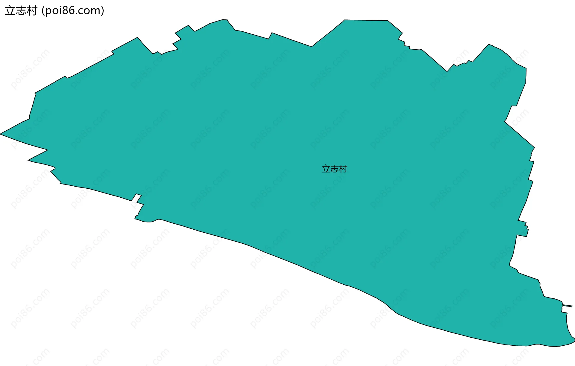 立志村边界地图