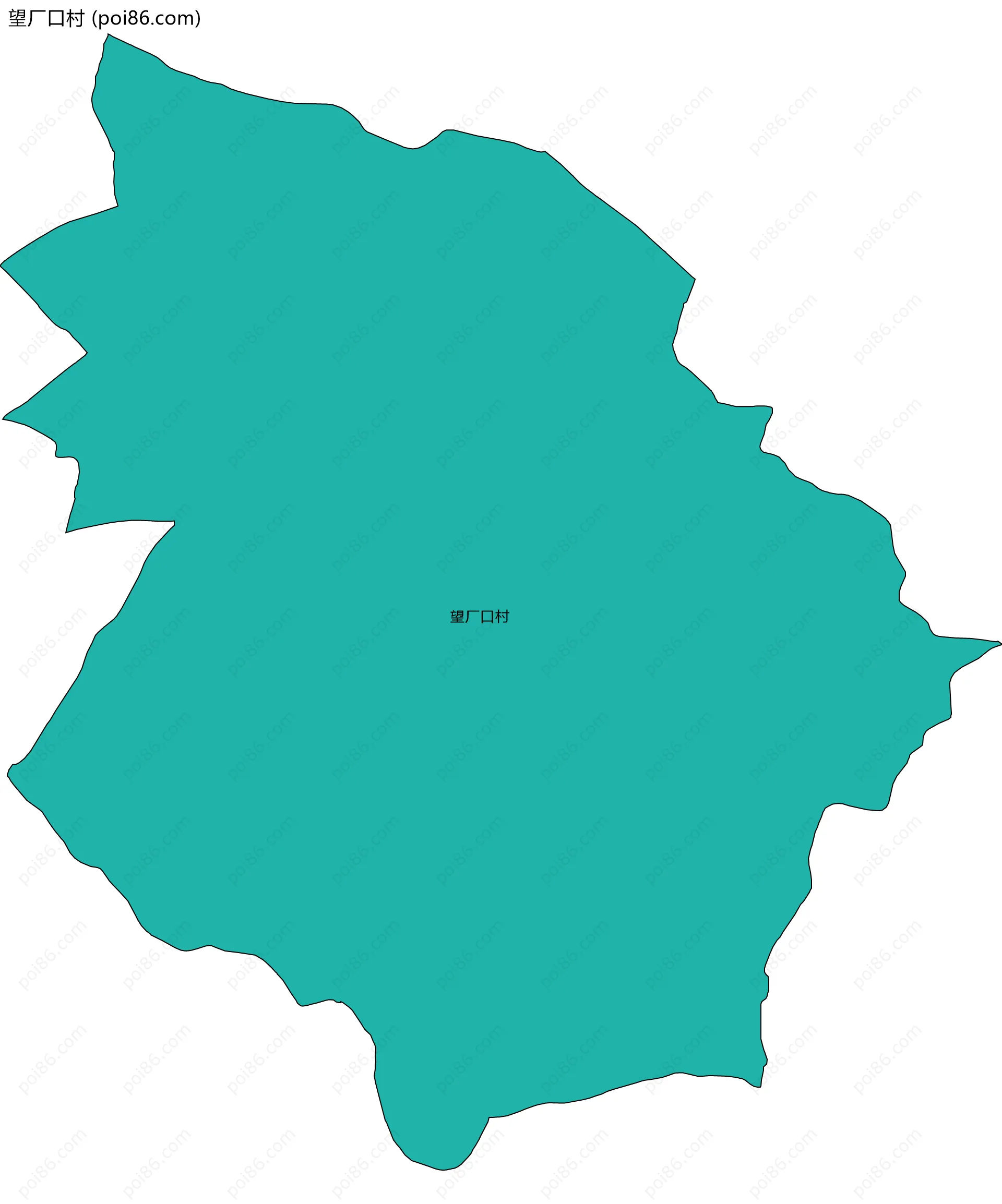 望厂口村边界地图