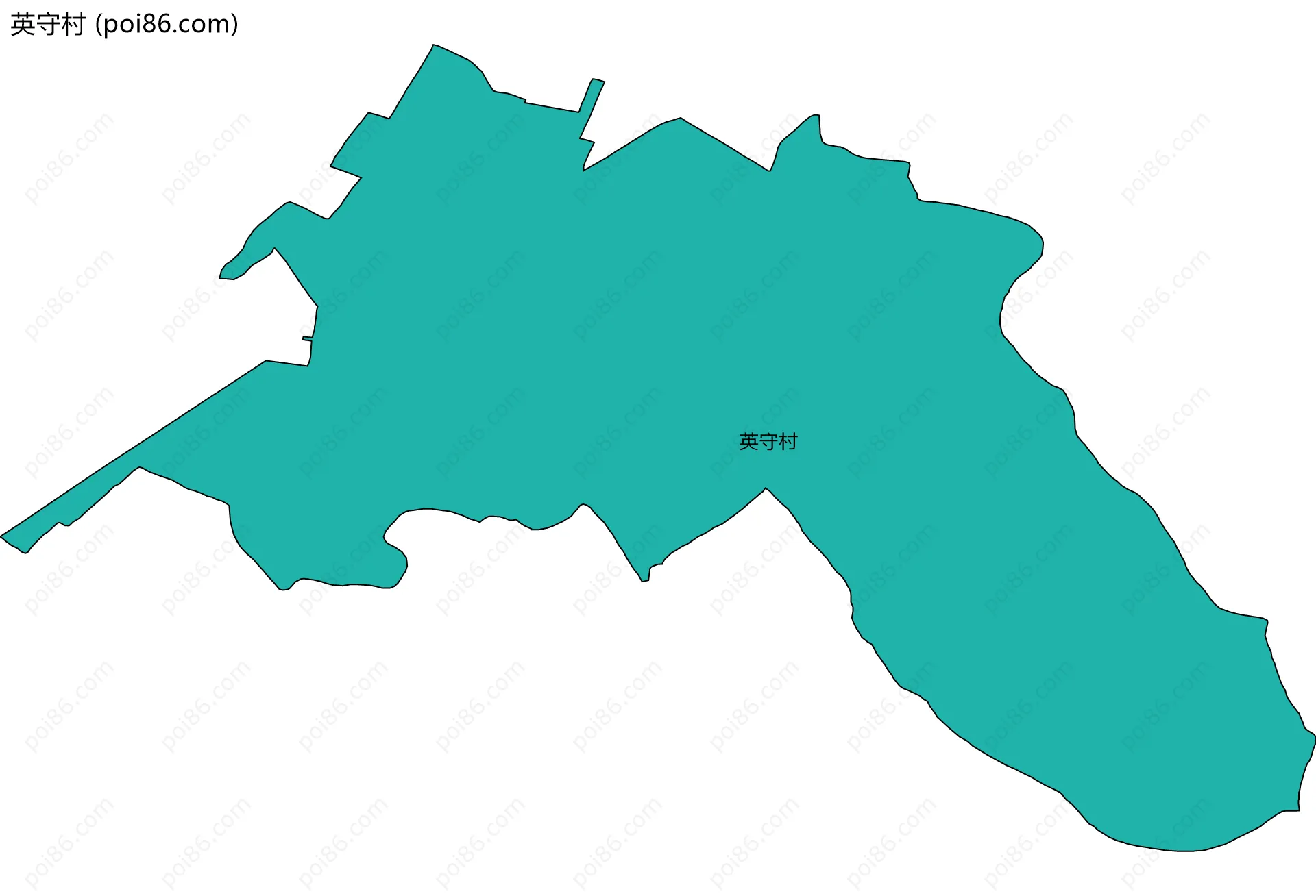 英守村边界地图