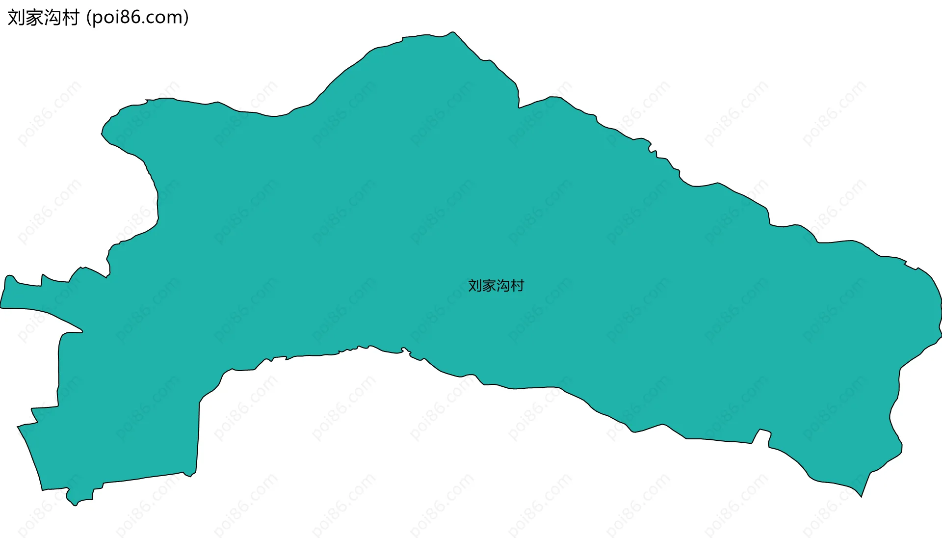 刘家沟村边界地图