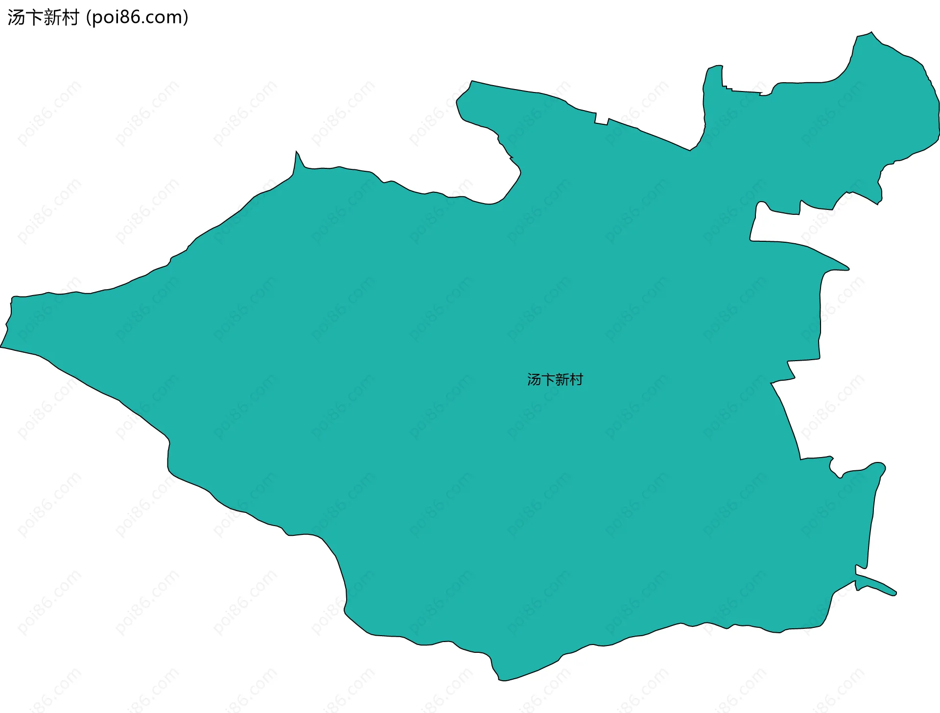 汤卞新村边界地图