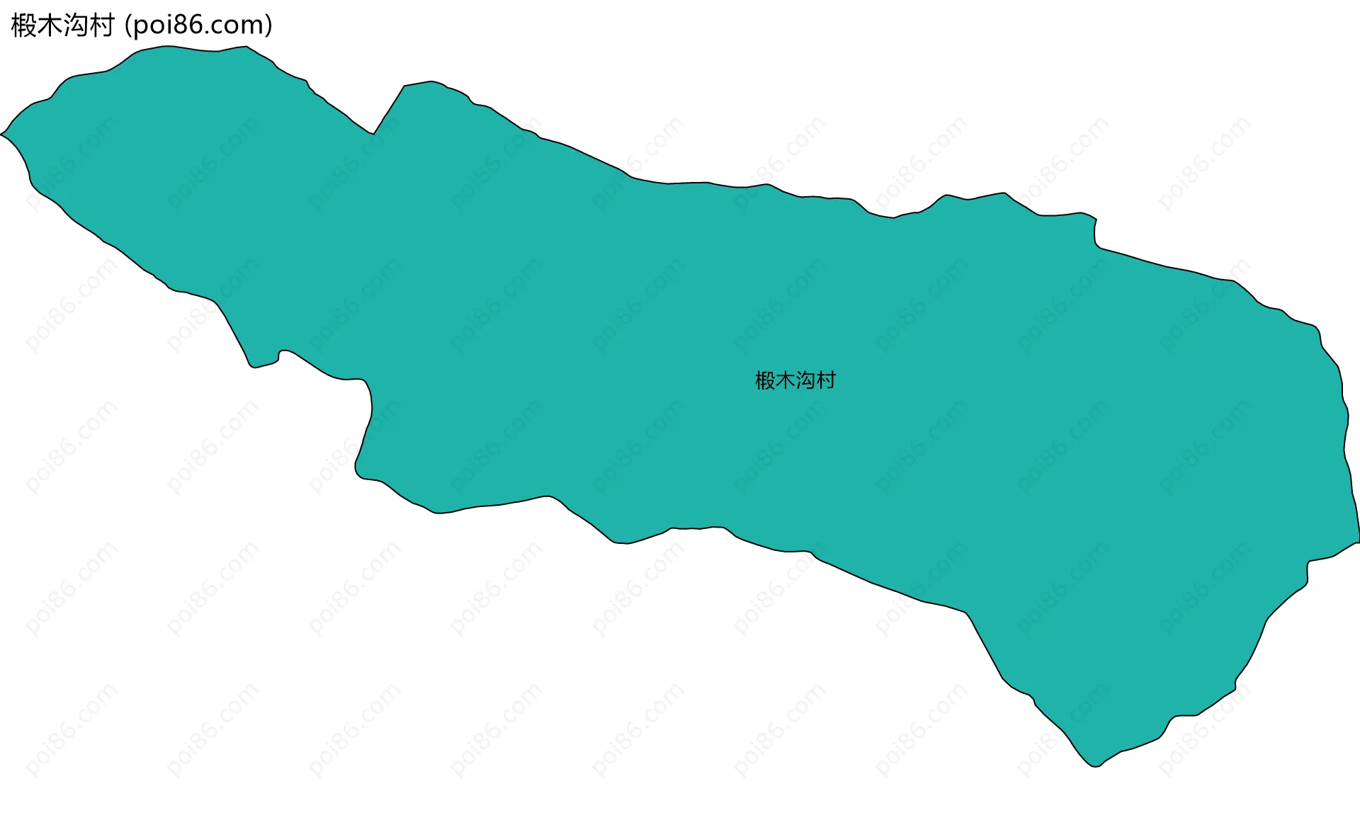 椴木沟村边界地图