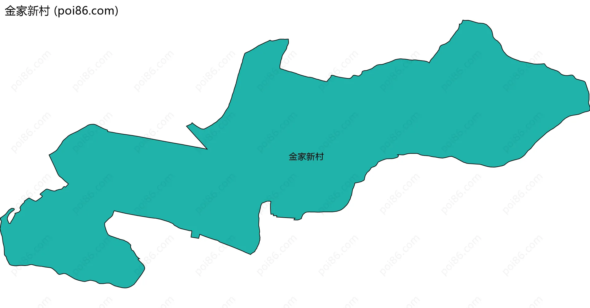 金家新村边界地图