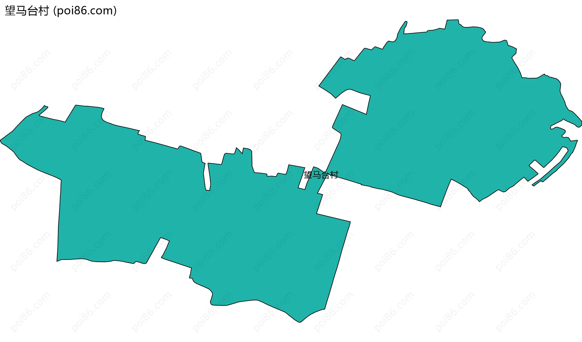 望马台村边界地图