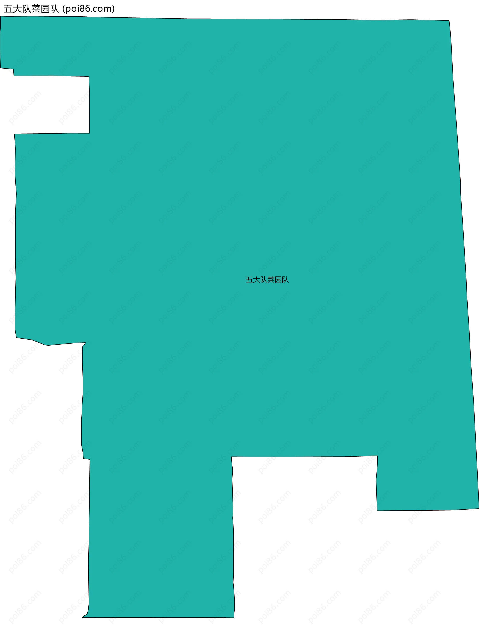 五大队菜园队边界地图