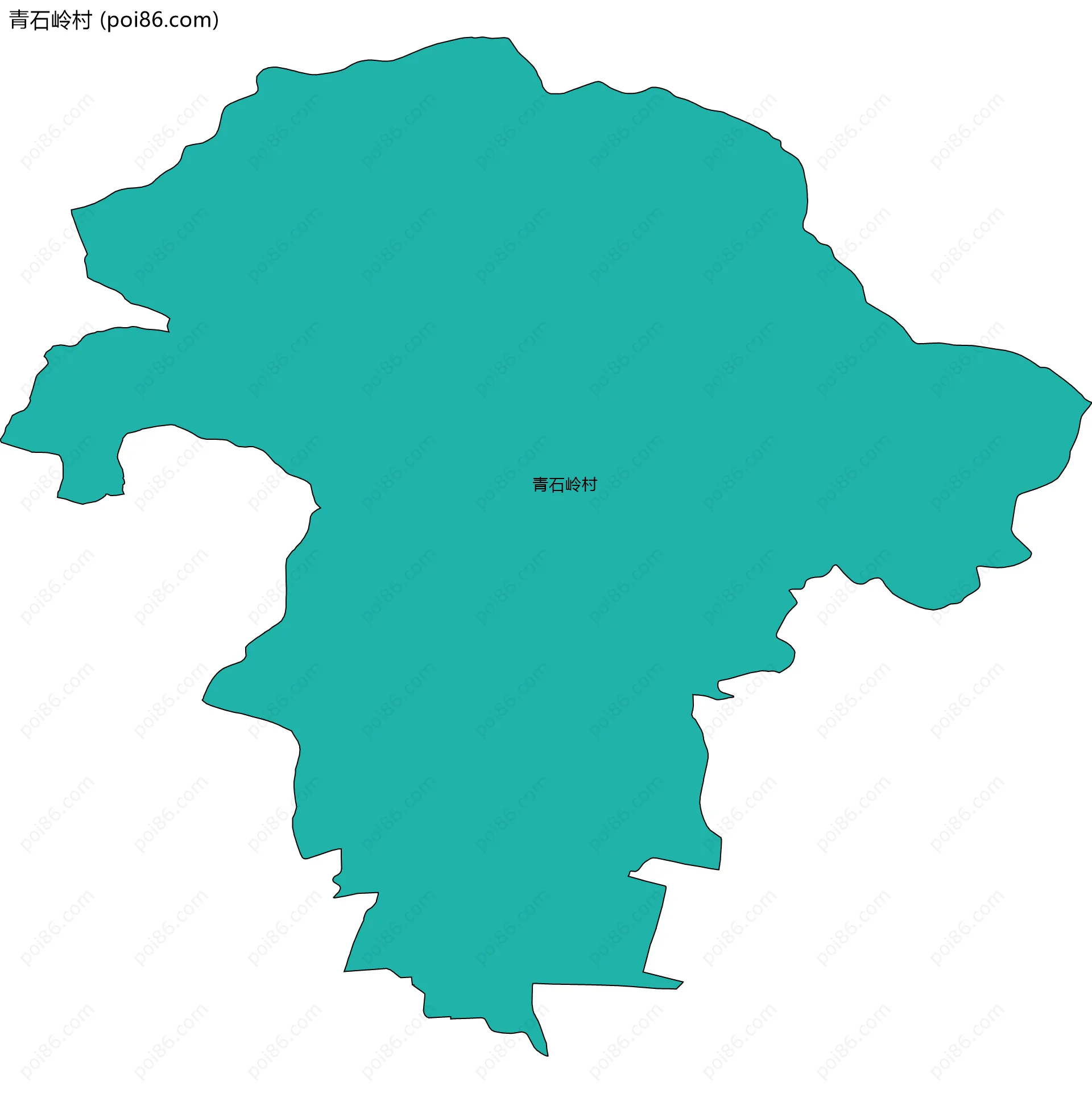 青石岭村边界地图