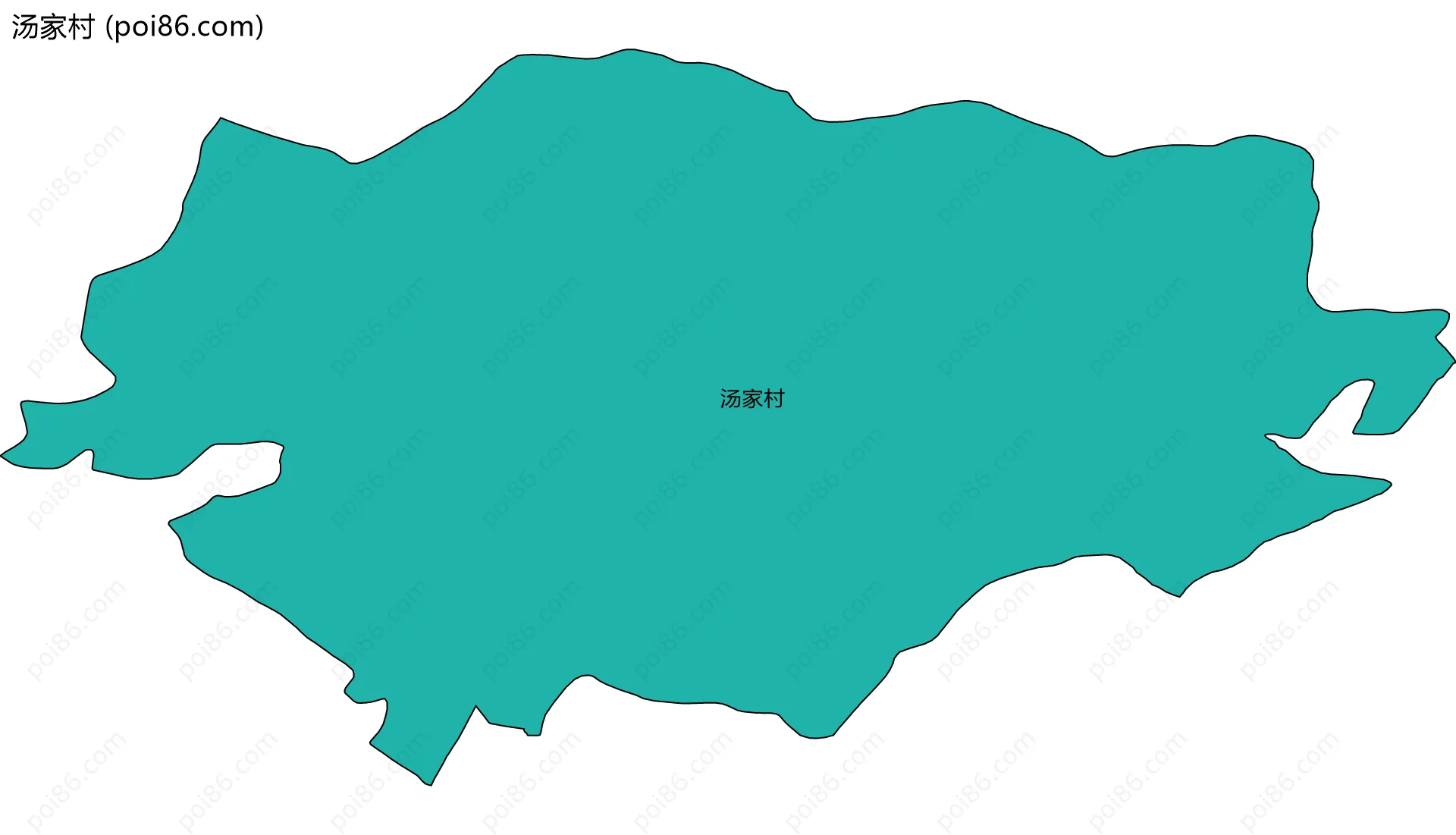 汤家村边界地图