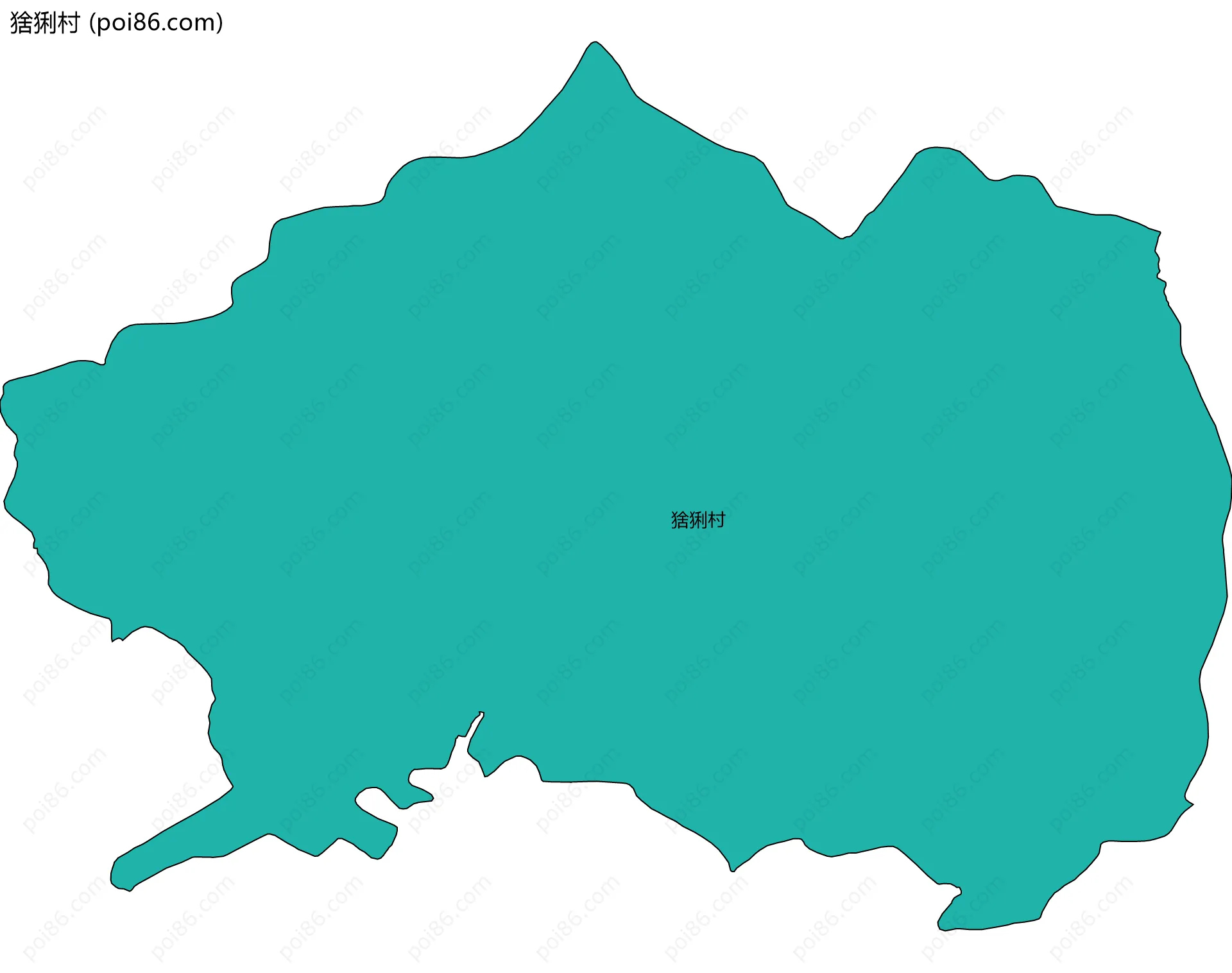 猞猁村边界地图