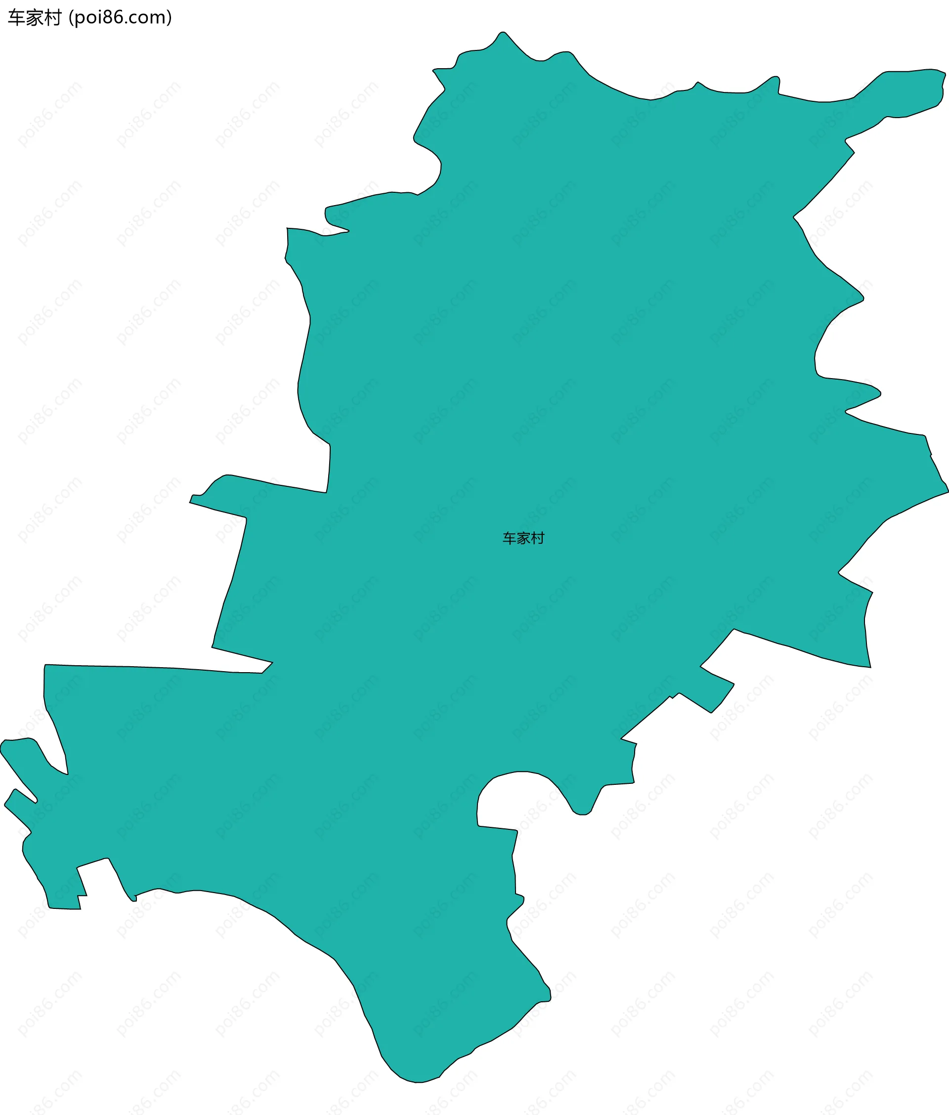 车家村边界地图