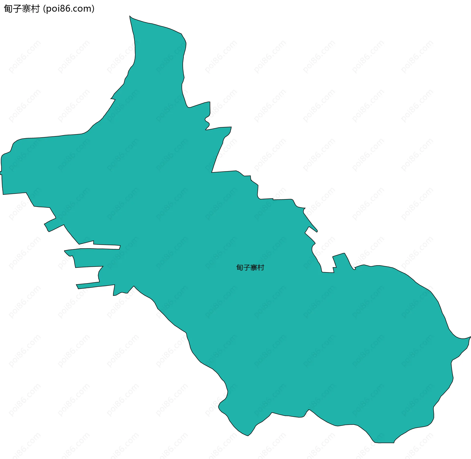 甸子寨村边界地图