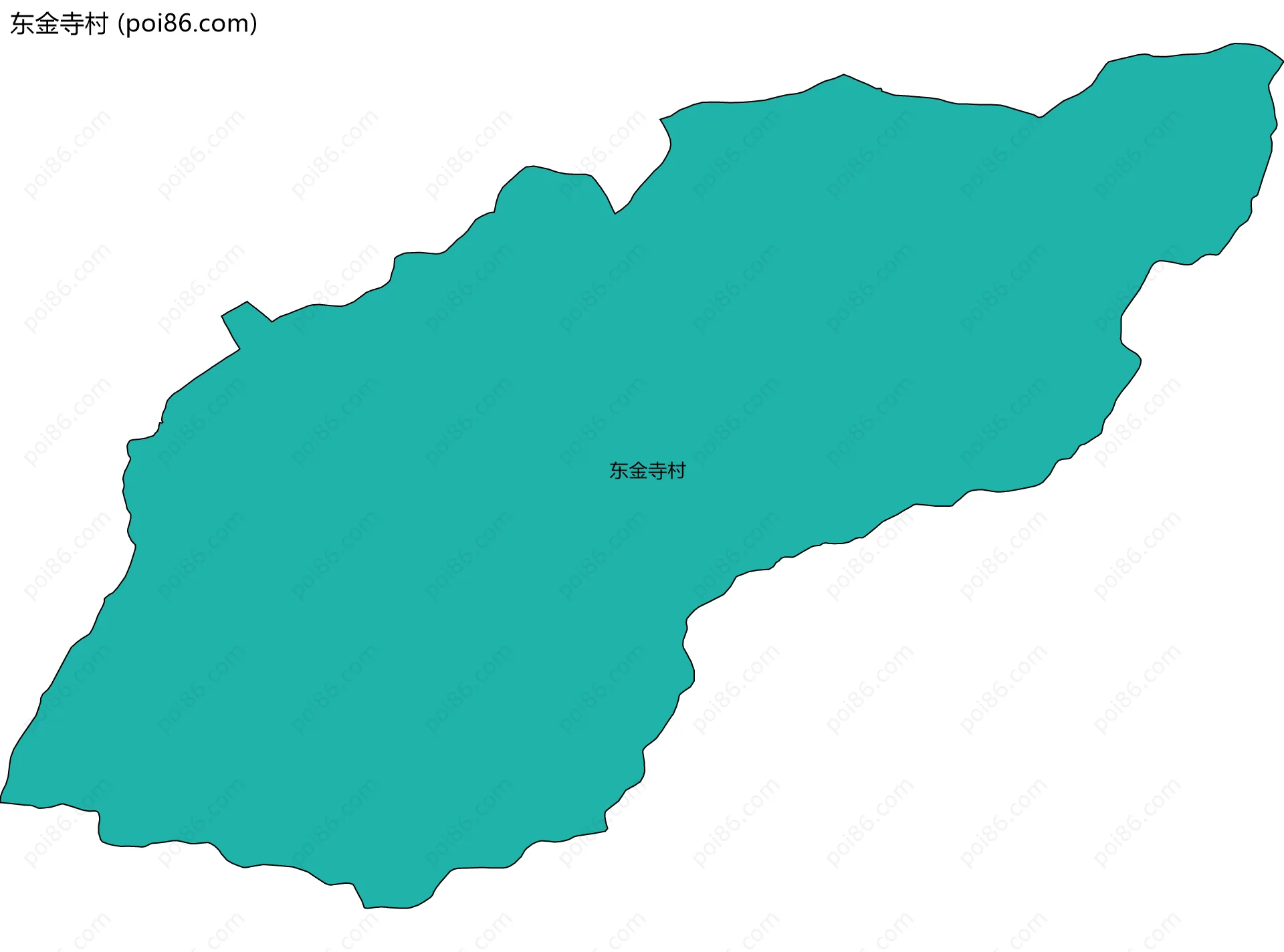 东金寺村边界地图