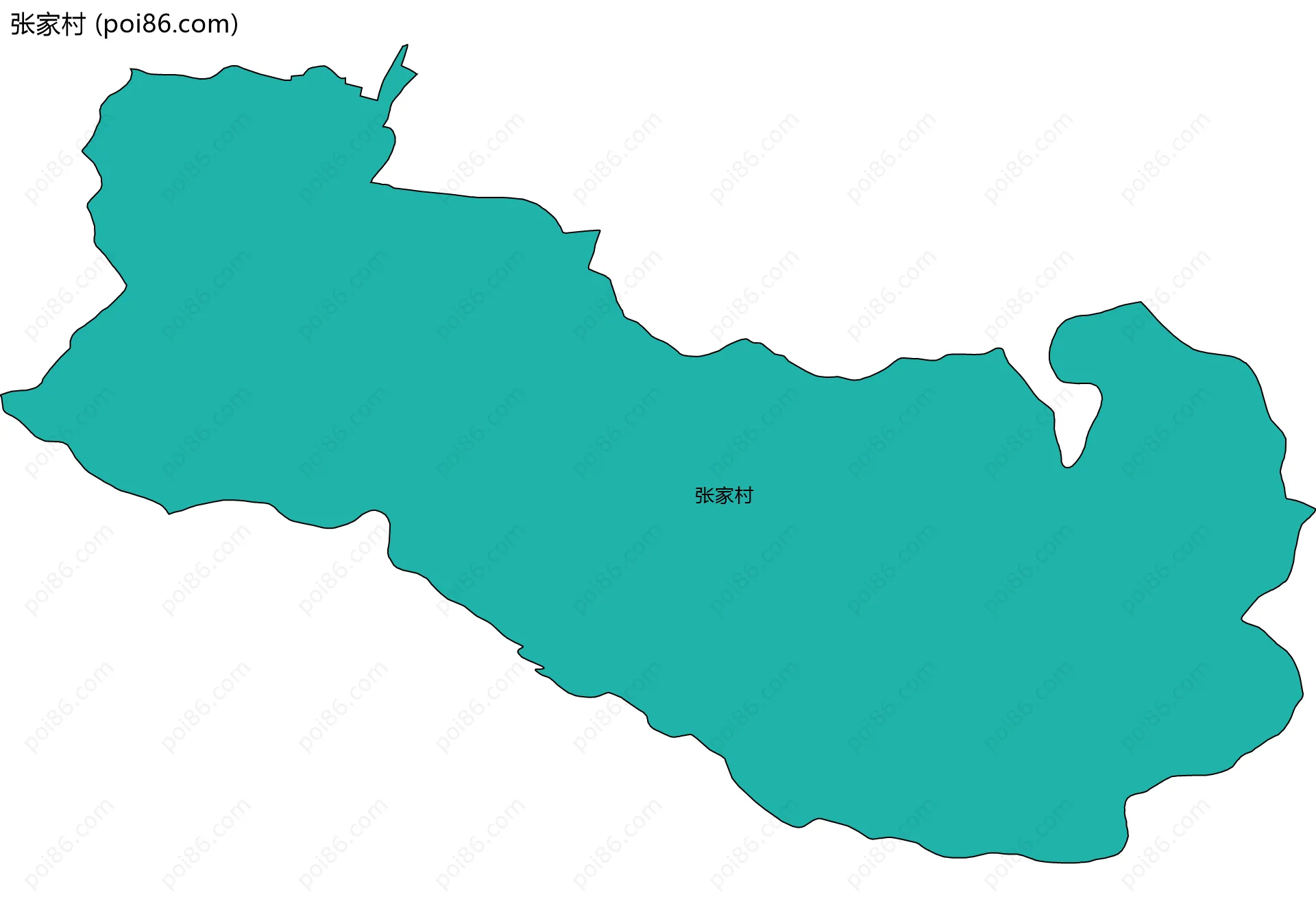 张家村边界地图