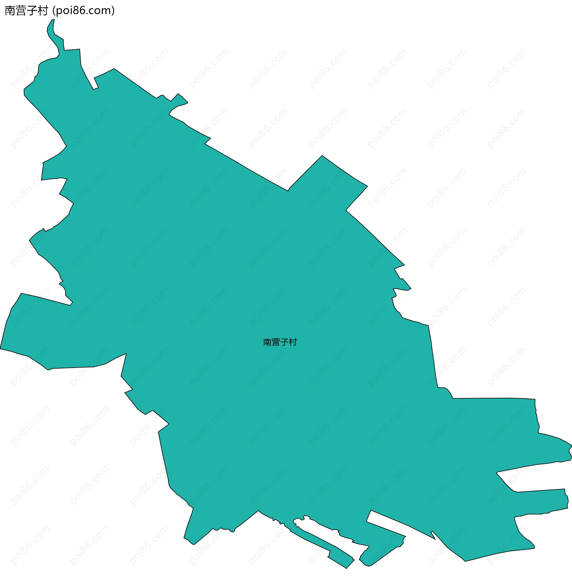 南营子村边界地图