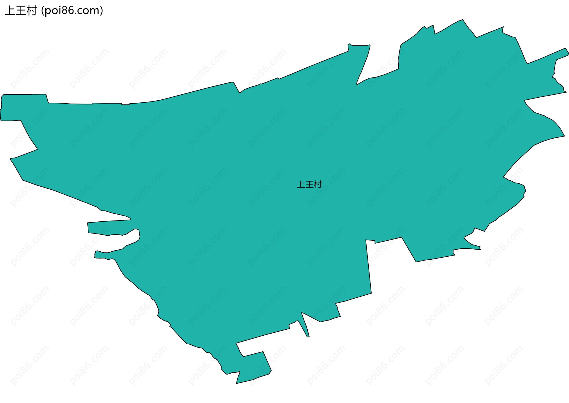 上王村边界地图
