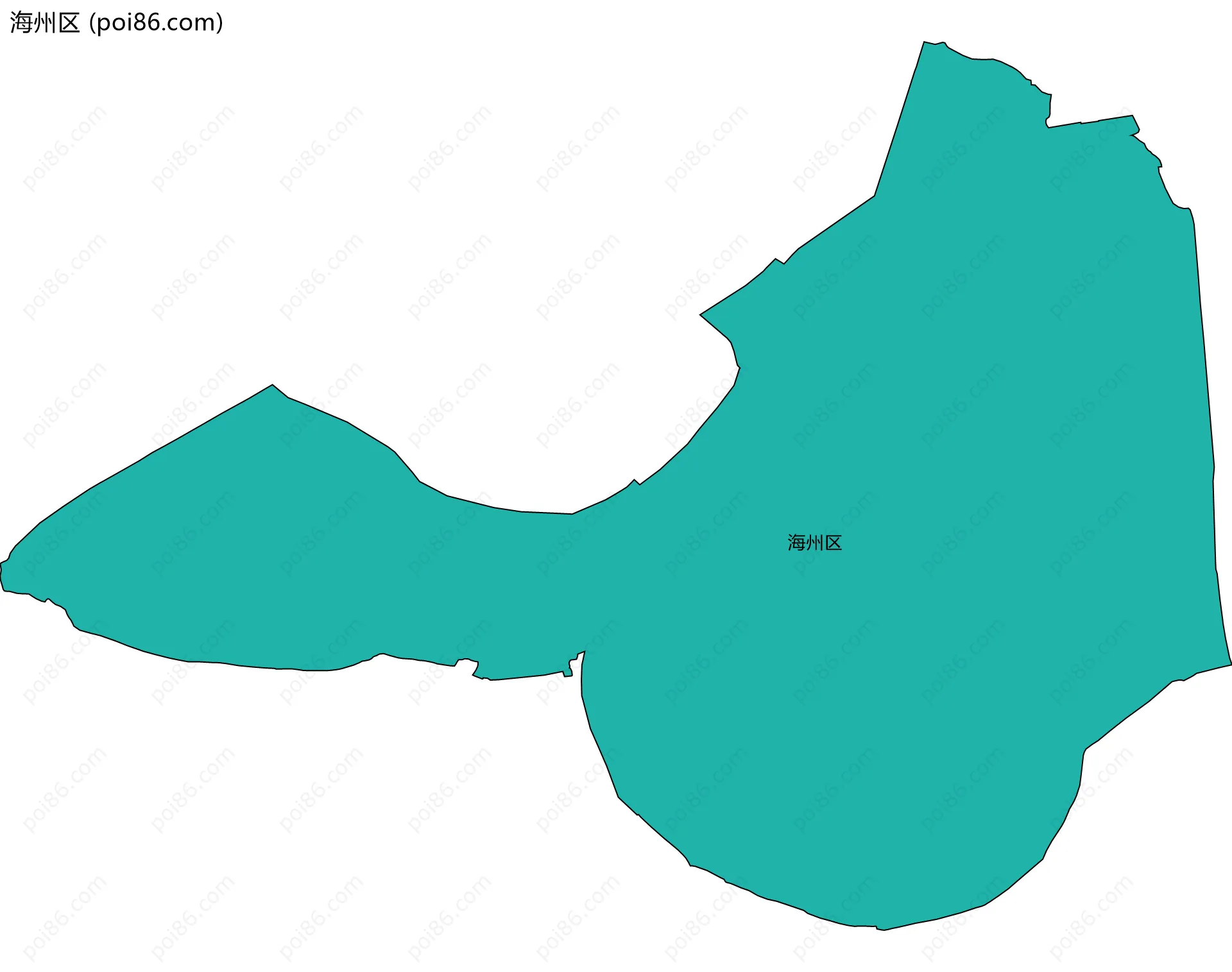 海州区边界地图