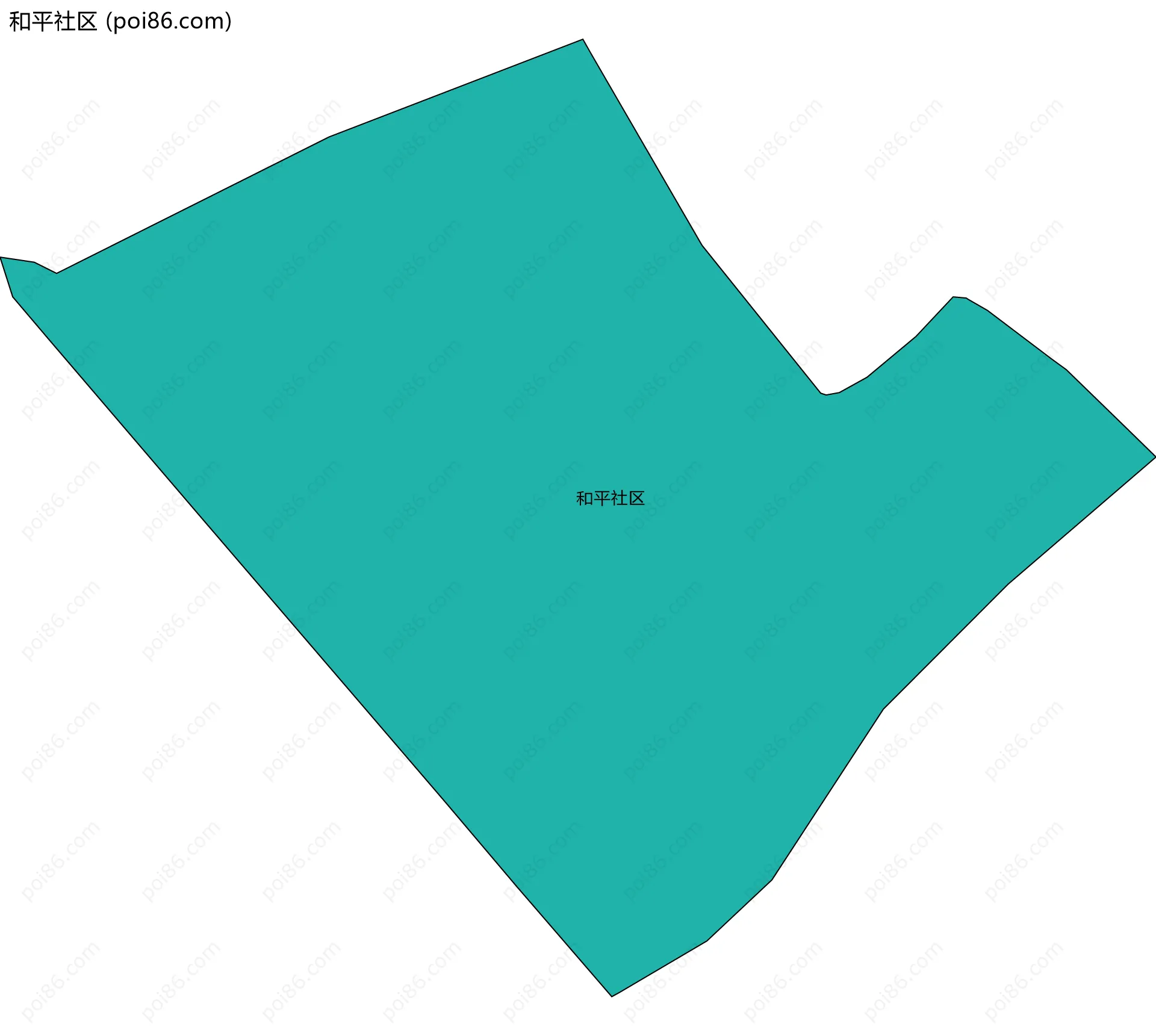 和平社区边界地图