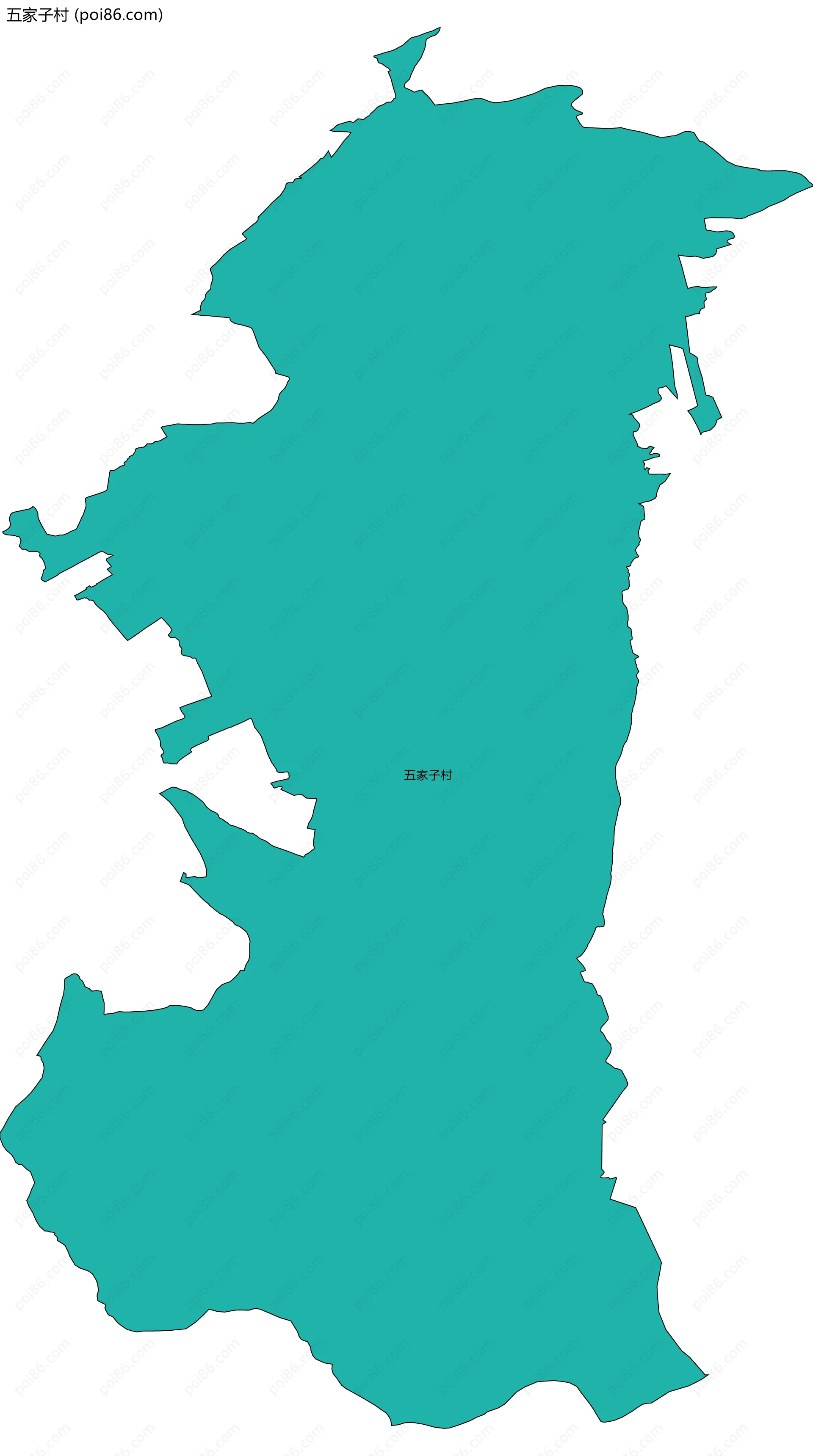 五家子村边界地图