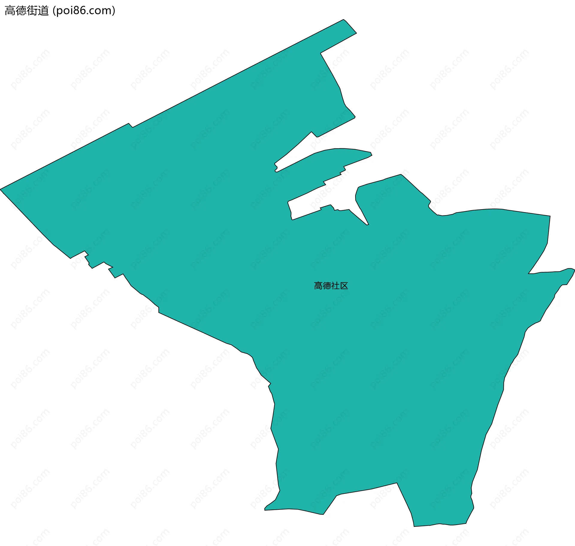 高德街道边界地图(五级行政区划)