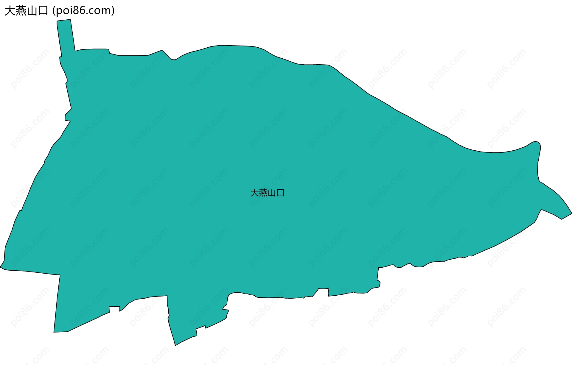 大燕山口边界地图