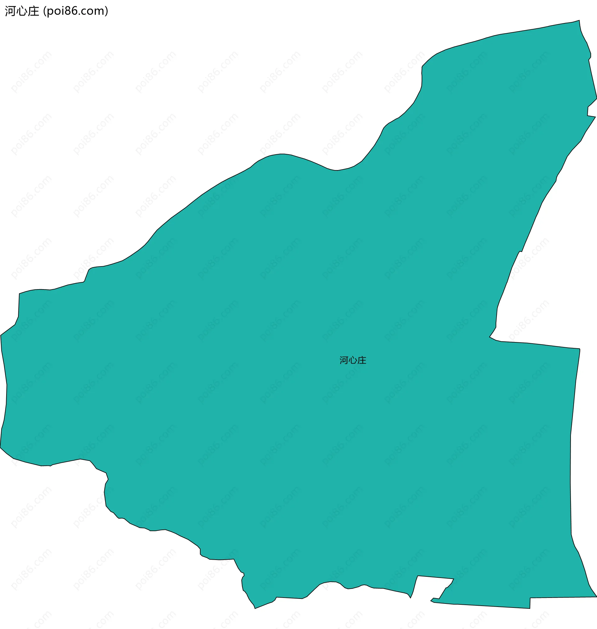 河心庄边界地图
