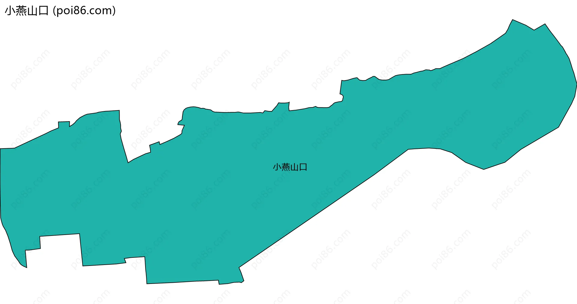 小燕山口边界地图