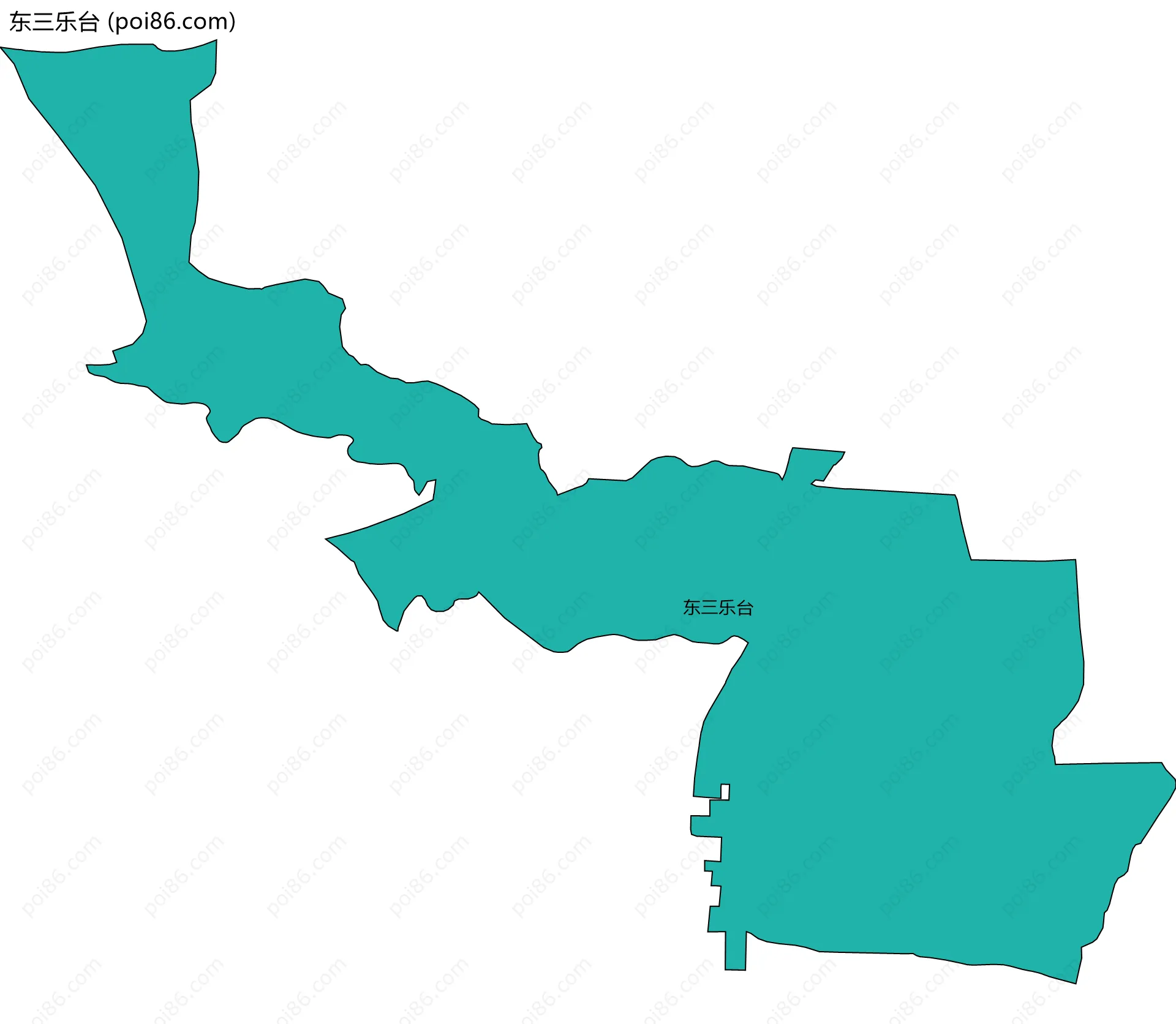 东三乐台边界地图