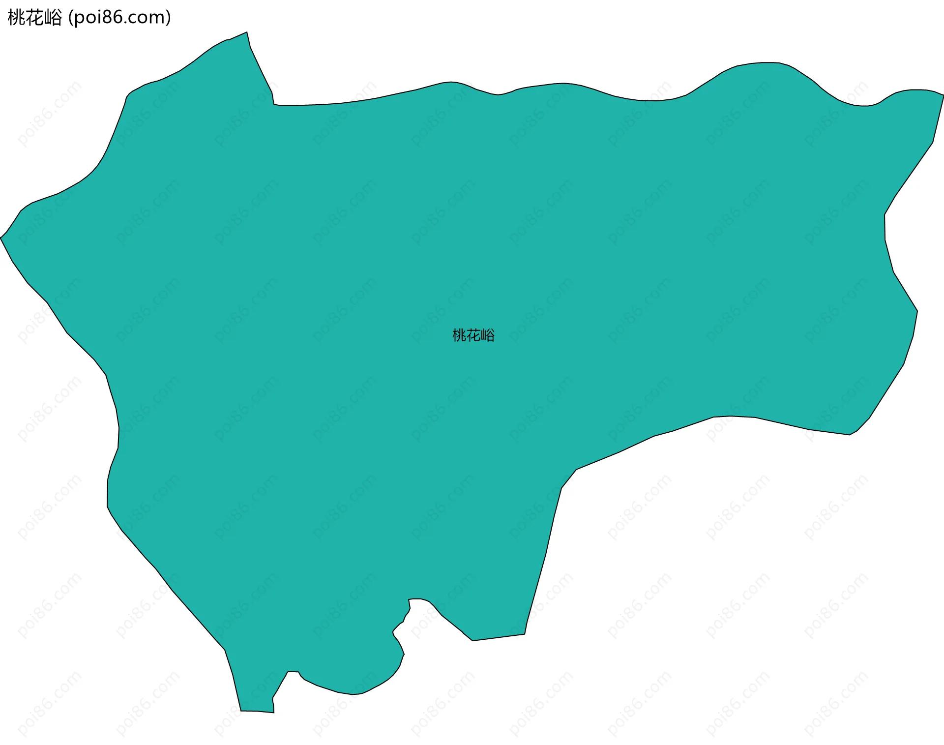 桃花峪边界地图