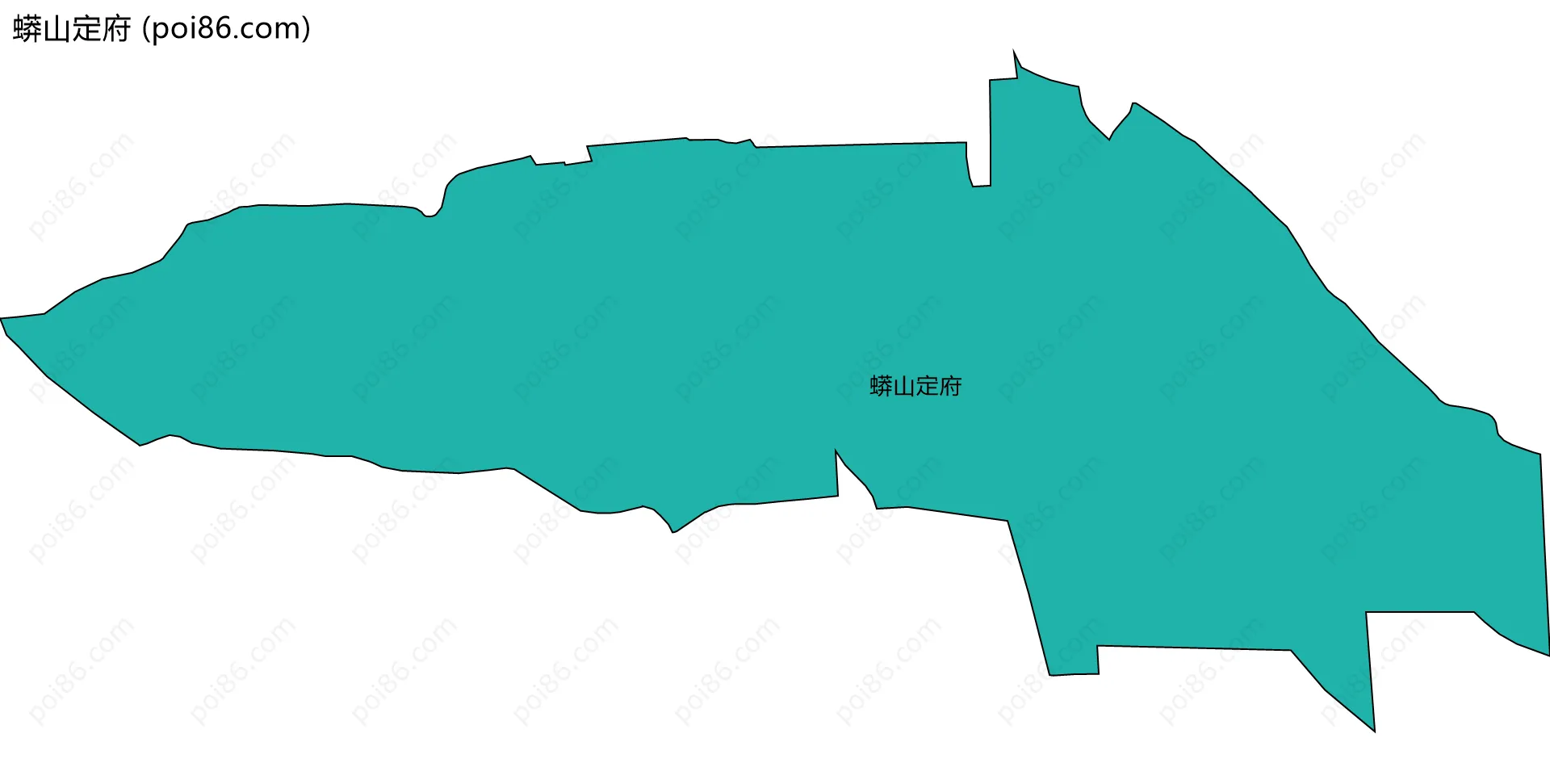蟒山定府边界地图