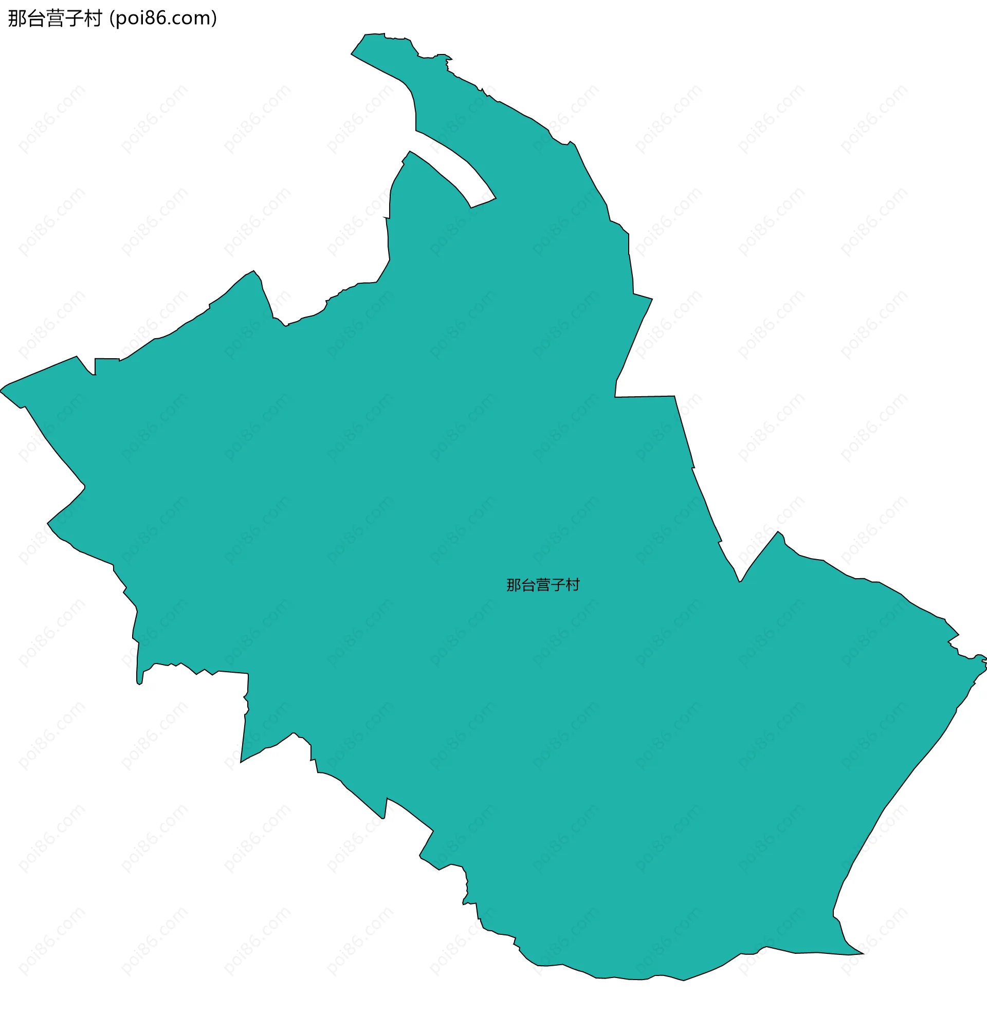 那台营子村边界地图