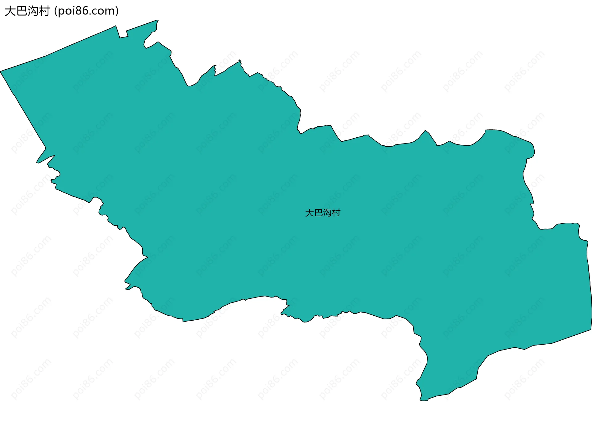大巴沟村边界地图